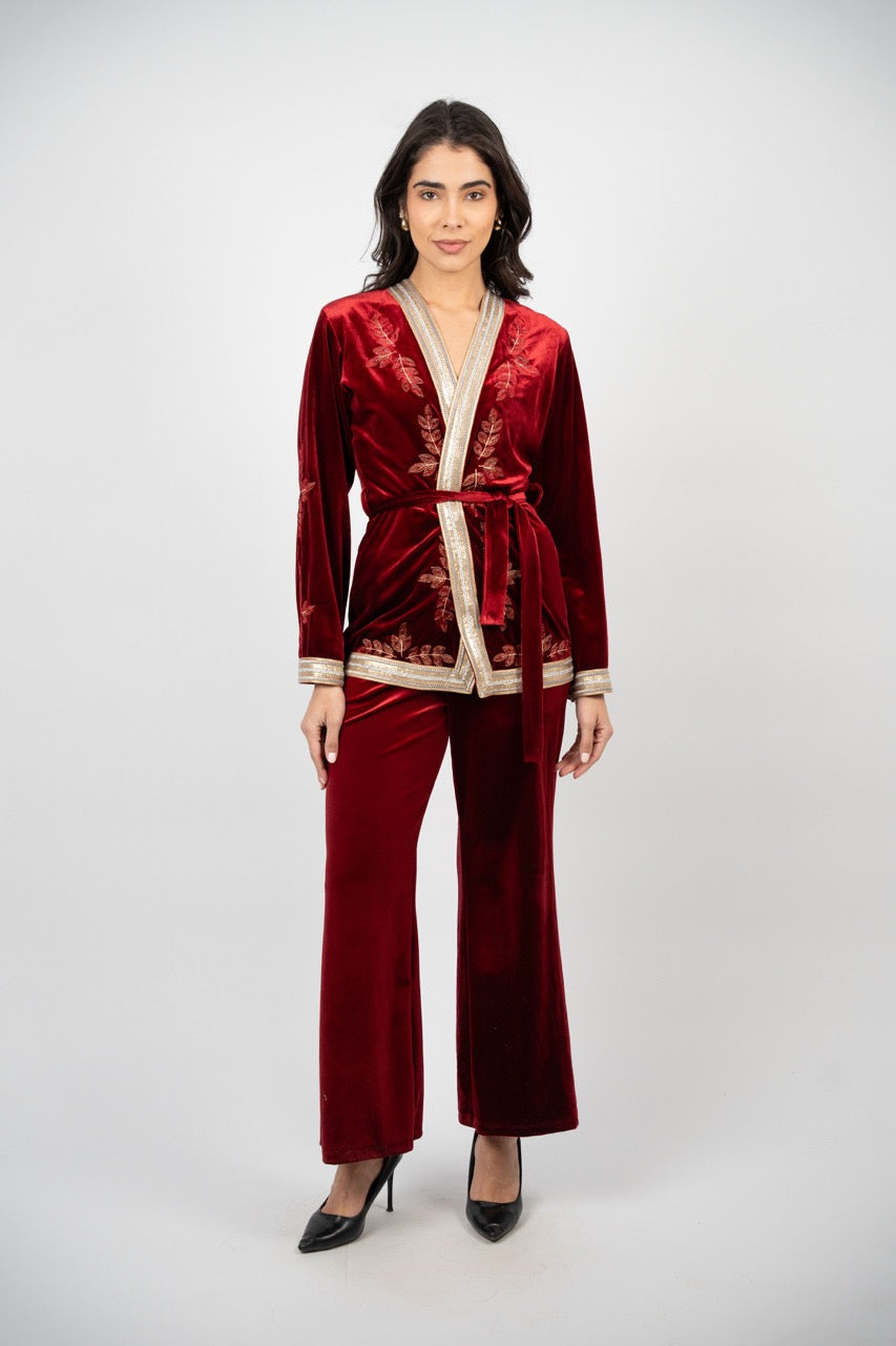 Velvet Embroidered Ramadan Set