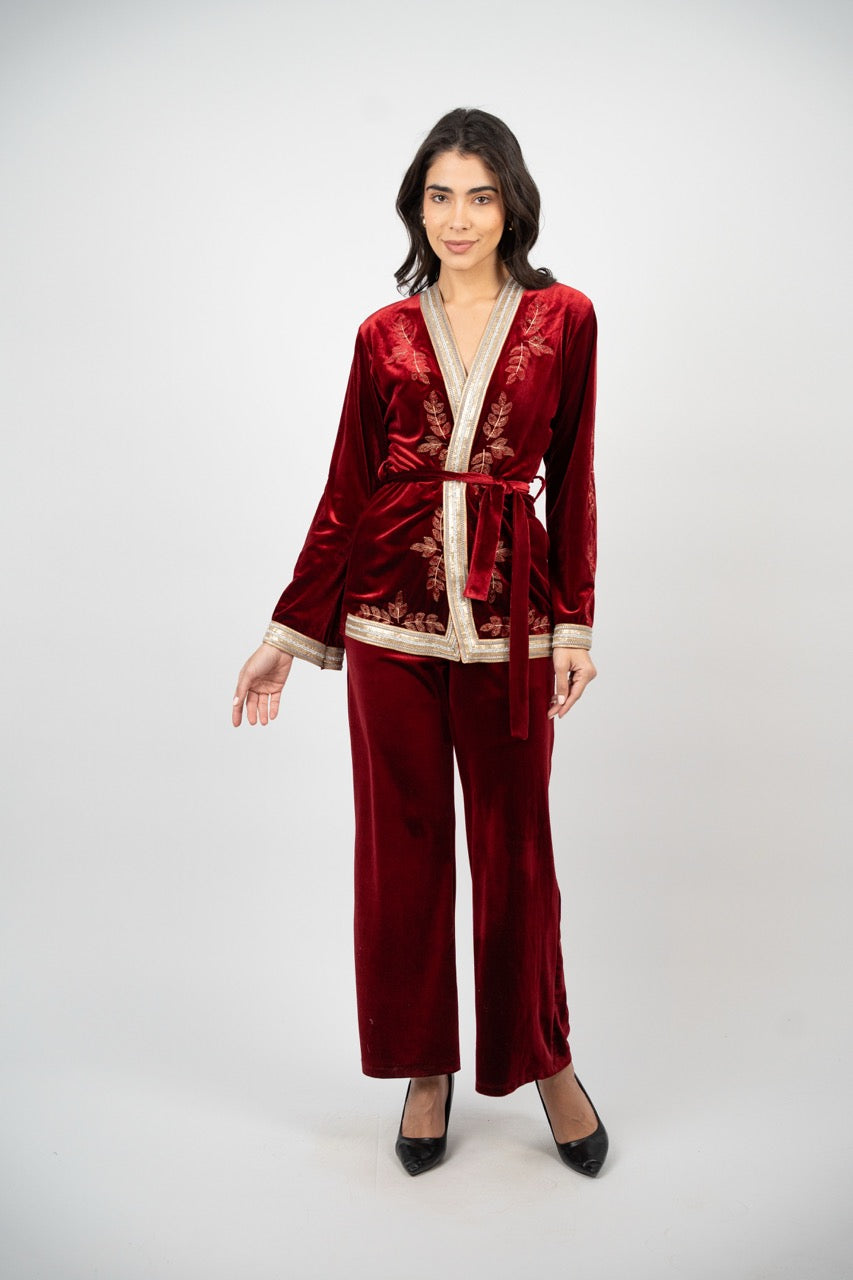 Velvet Embroidered Ramadan Set