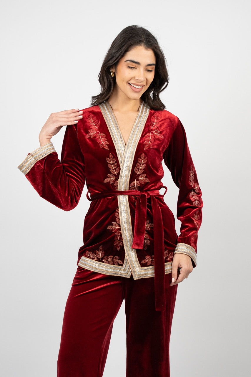 Velvet Embroidered Ramadan Set