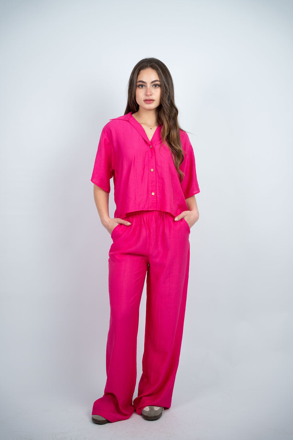 BUTTON DETAIL CASUAL SET