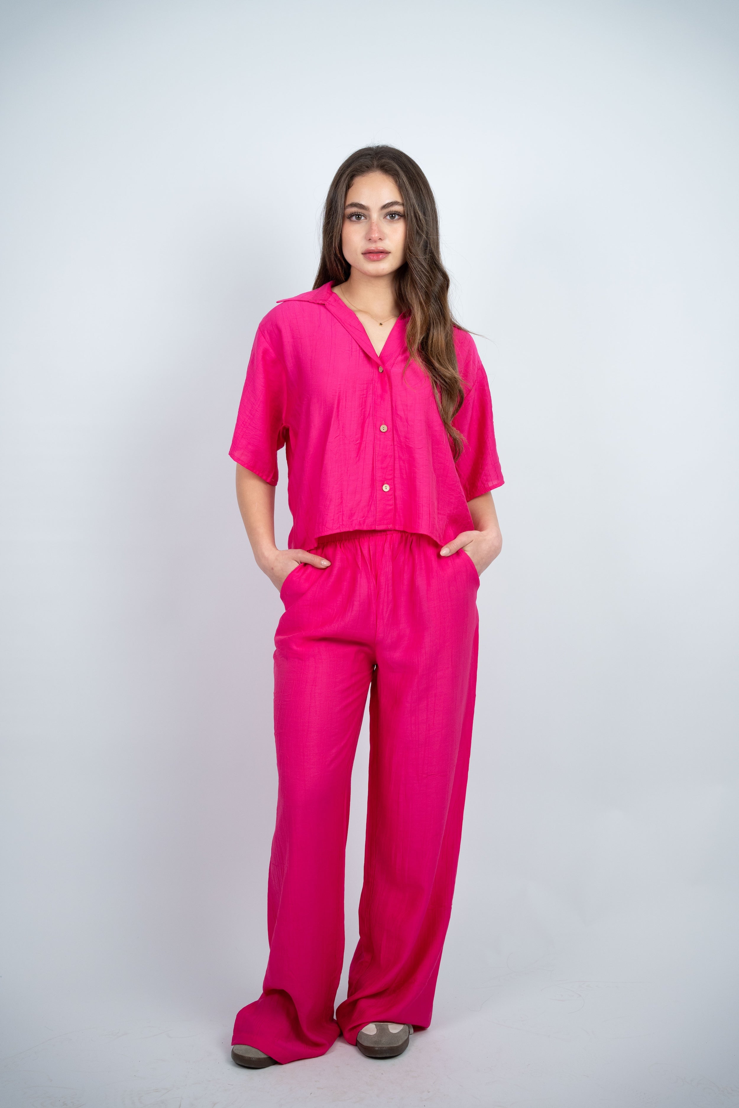 BUTTON DETAIL CASUAL SET