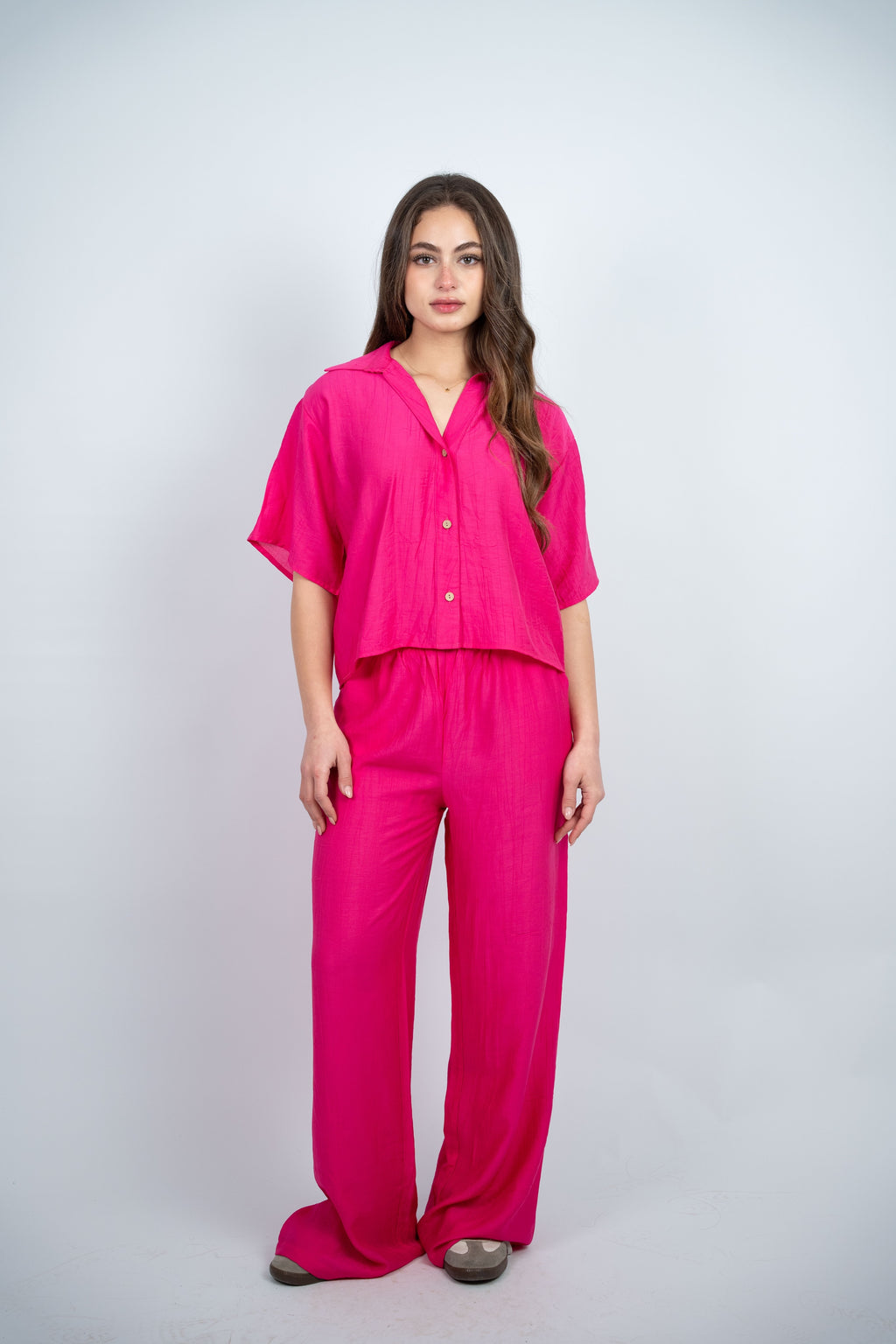 BUTTON DETAIL CASUAL SET