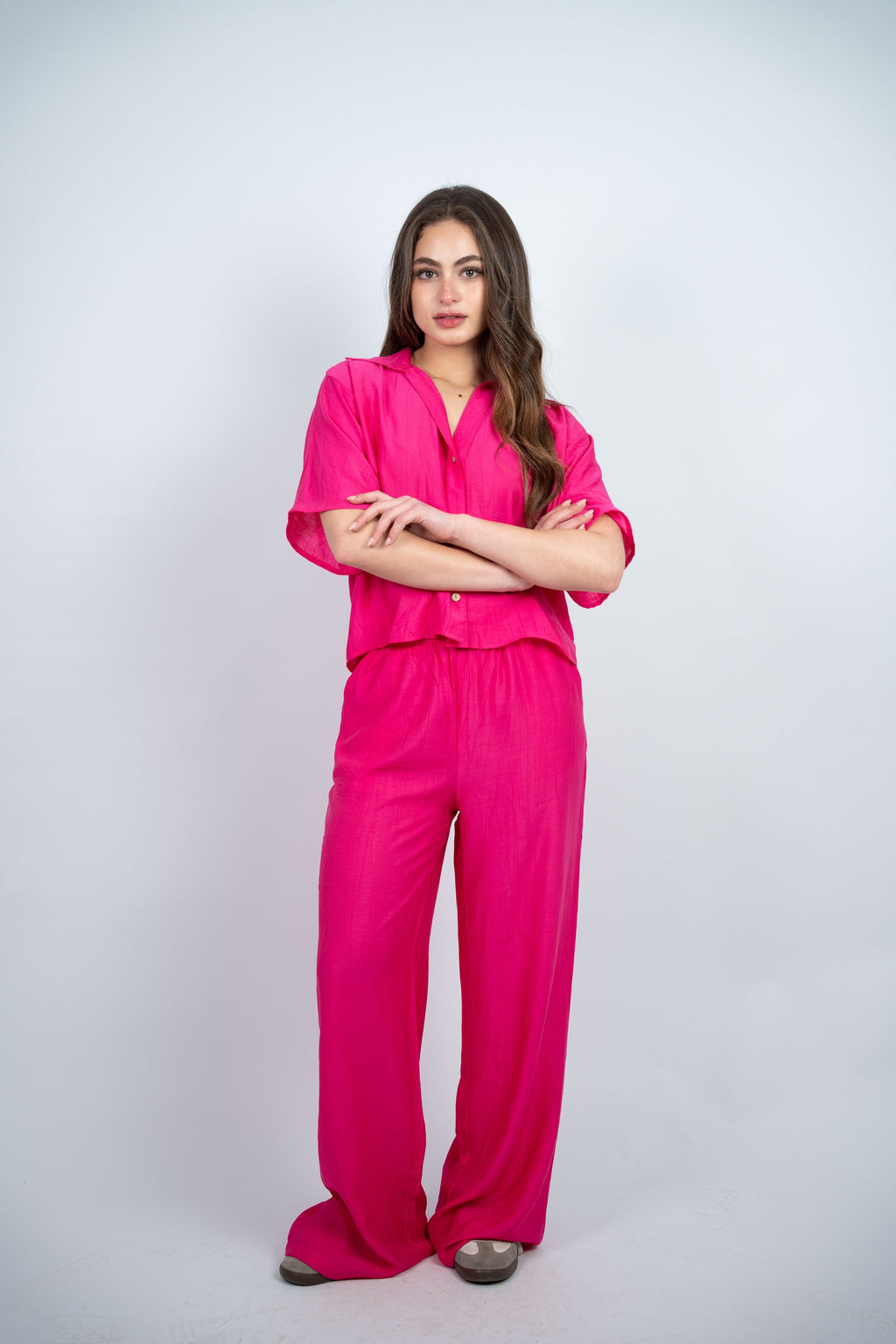 BUTTON DETAIL CASUAL SET