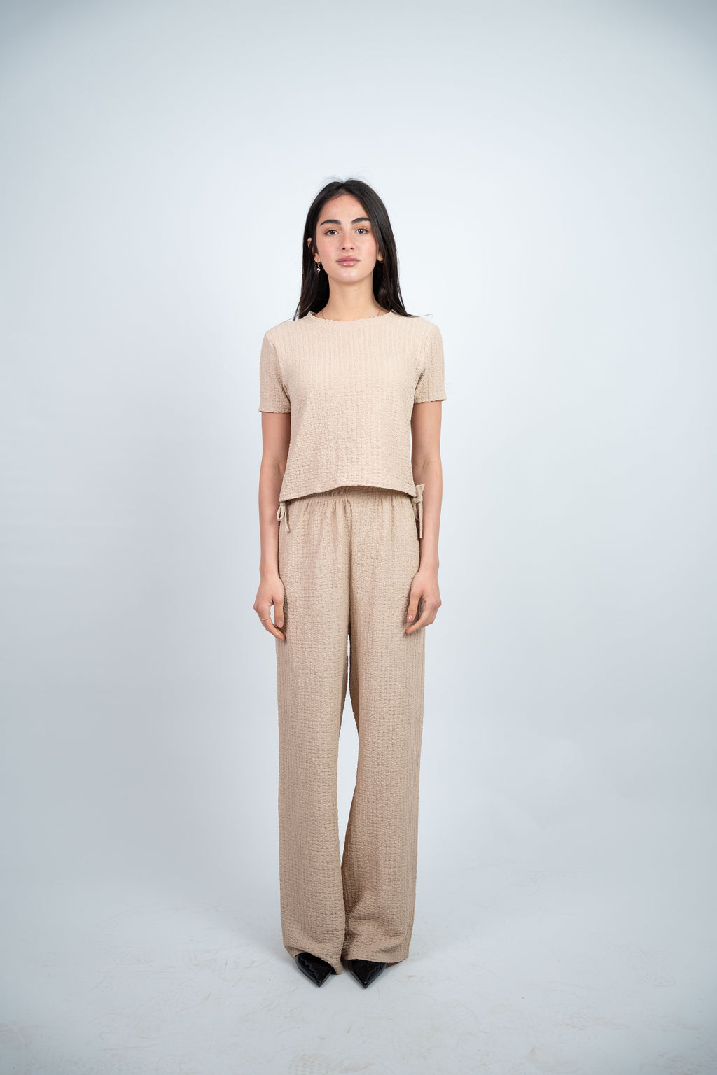 SIDE TIE TEXTURED SET
