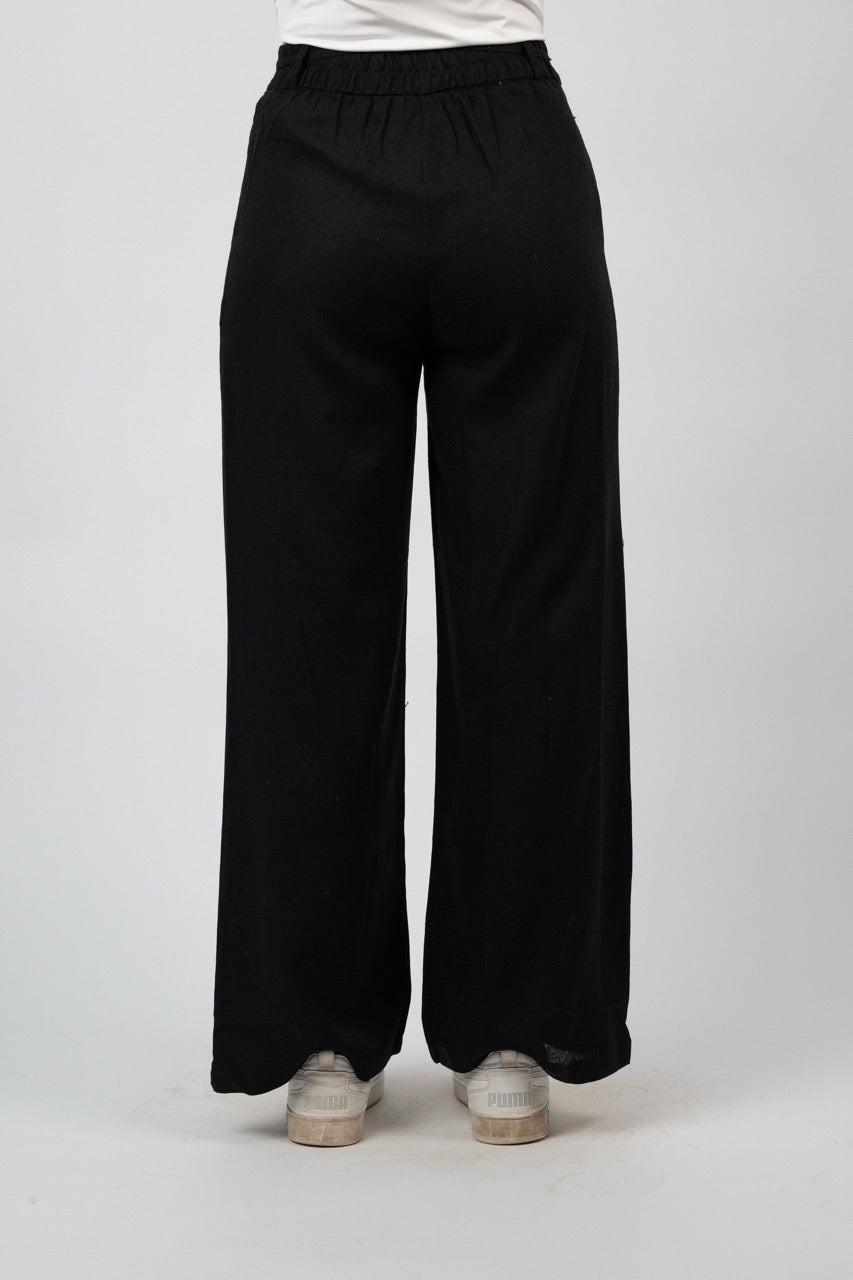 TIE WAIST WIDE LEG PANTS