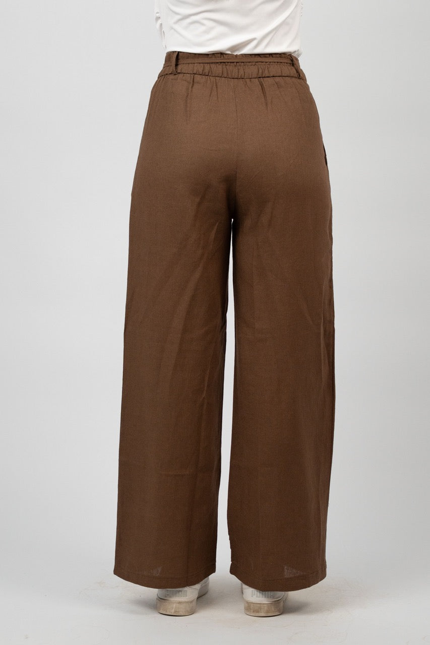 TIE WAIST WIDE LEG PANTS