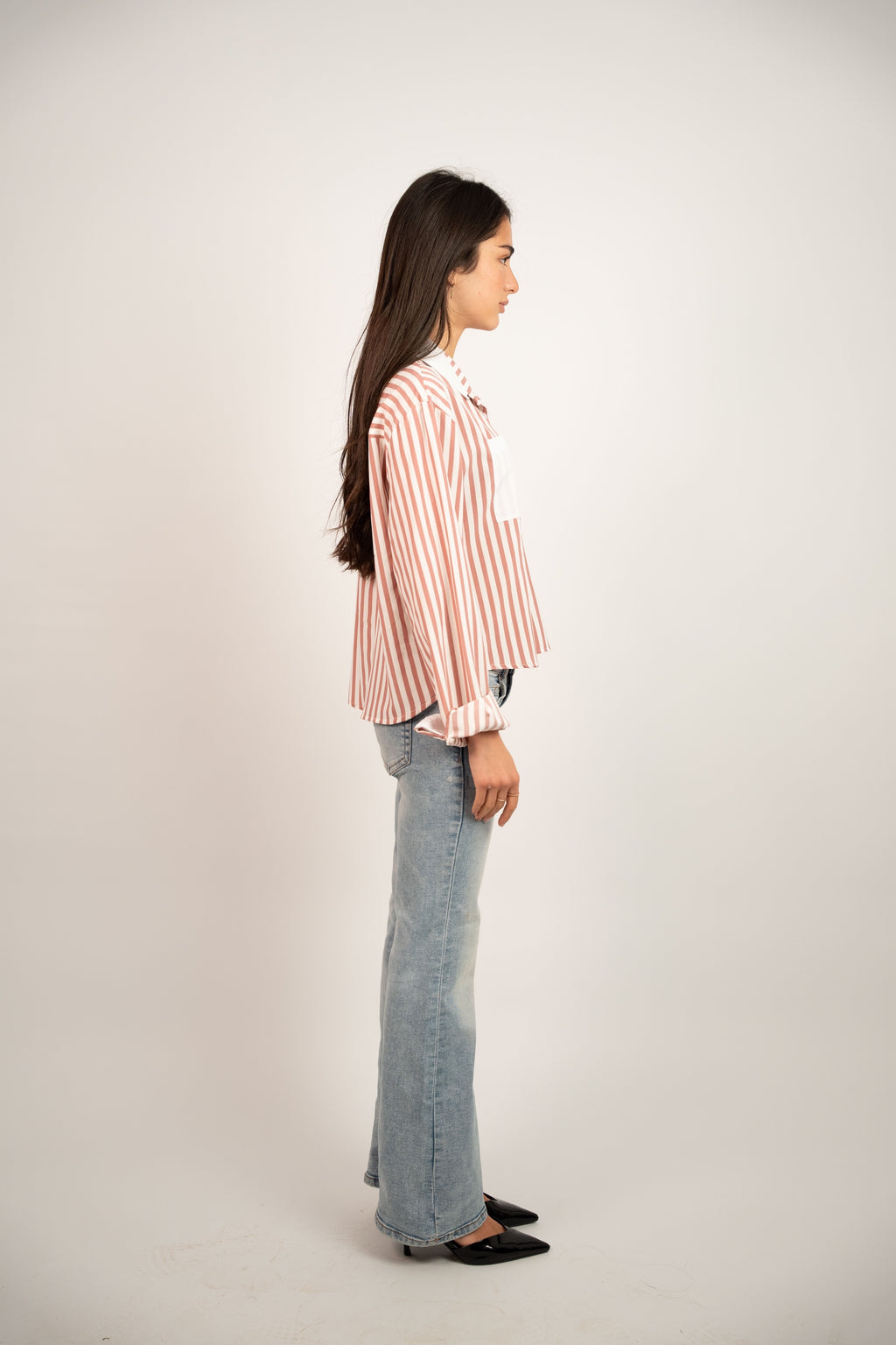 STRIPED POCKET BLOUSE