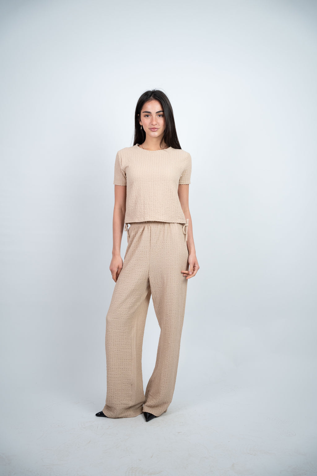 SIDE TIE TEXTURED SET