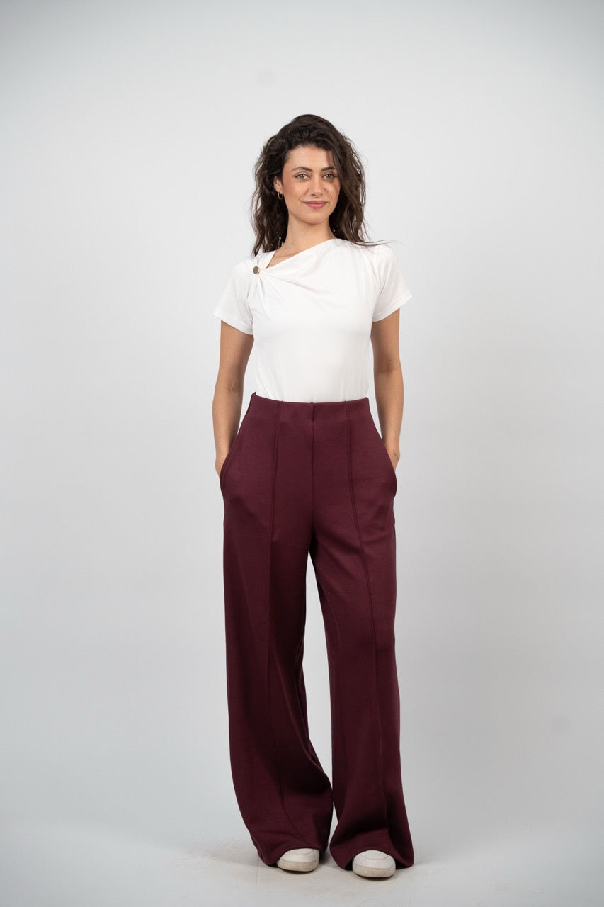 HIGH WAIST STRAIGHT LEG PANTS