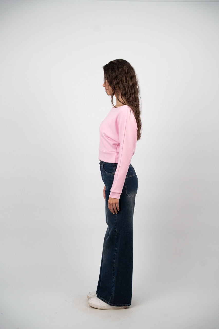 BOAT NECK BASIC SWEATSHIRT