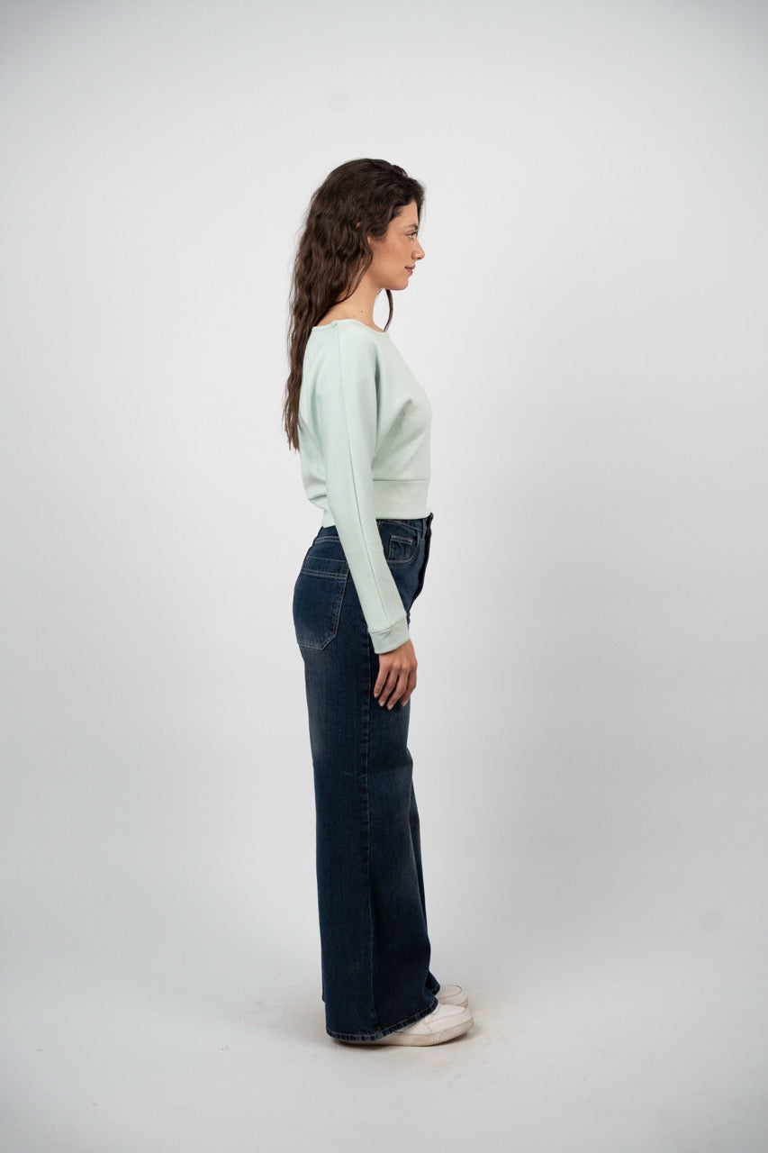 BOAT NECK BASIC SWEATSHIRT