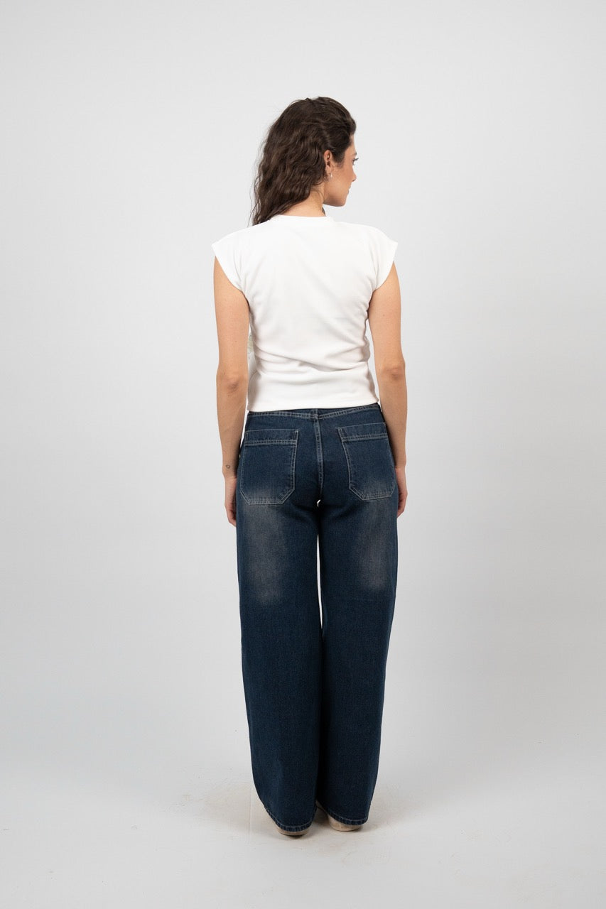 3D FLORAL EMBELLISHED TOP