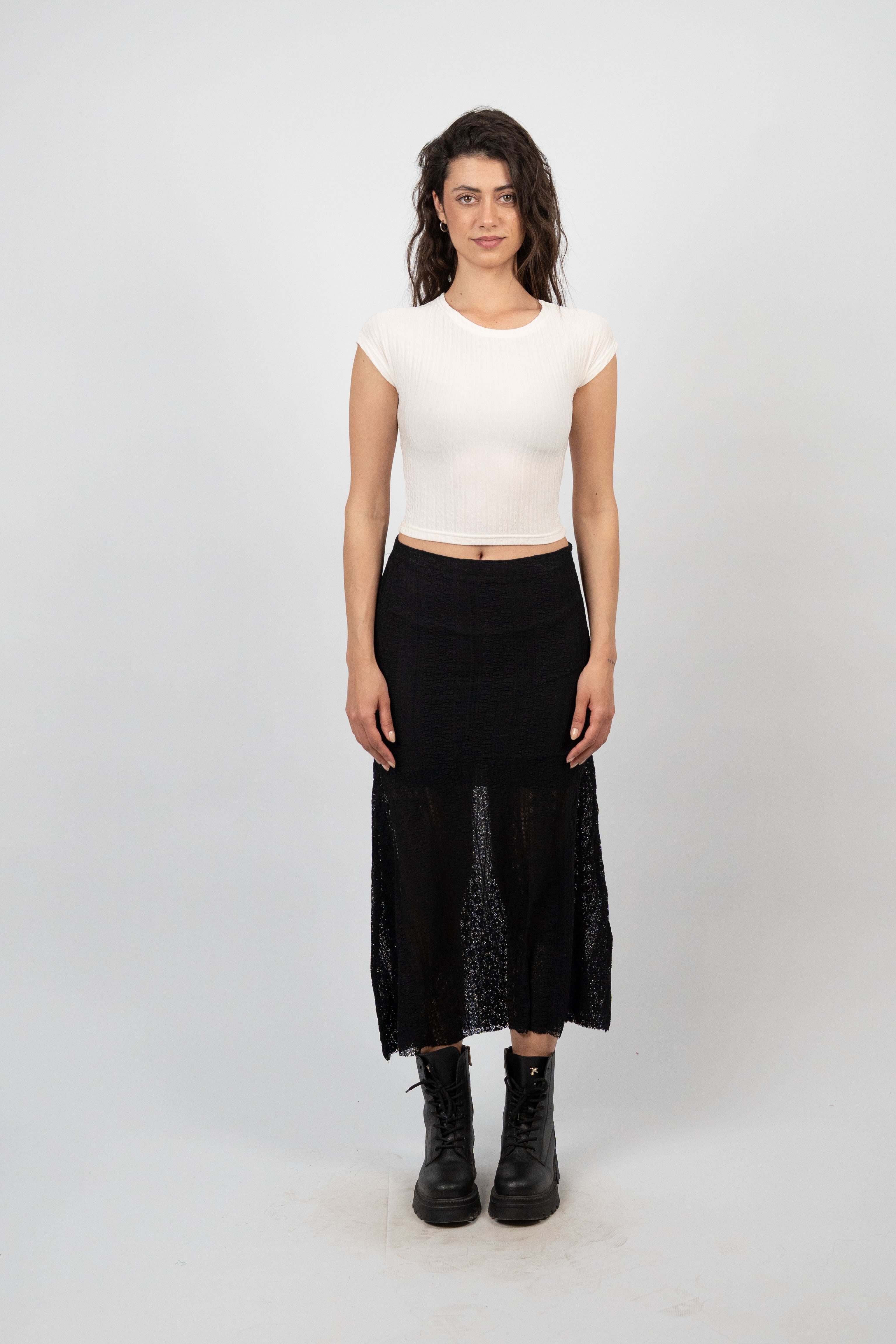 LACE MIDI SKIRT