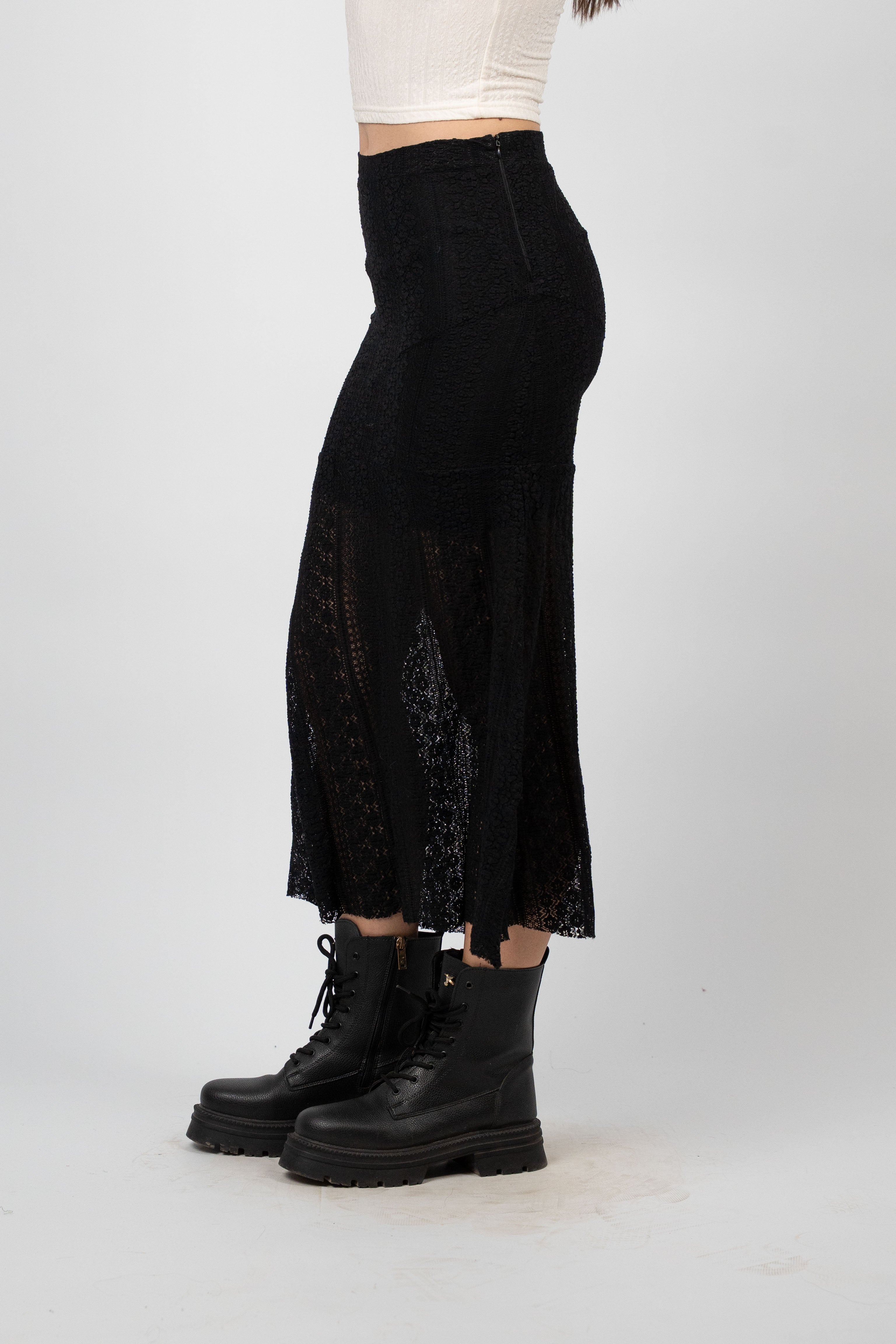 LACE MIDI SKIRT