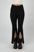 CHAIN SLIT FLARED PANTS