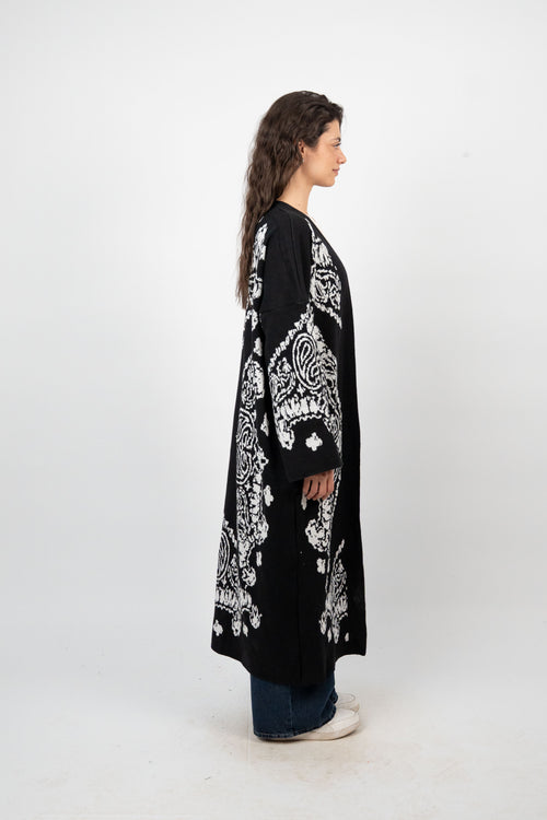 PAISLEY LONG KNIT CARDIGAN