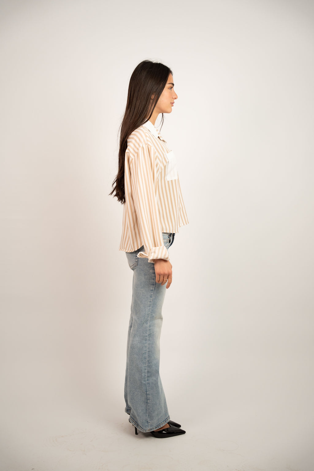 STRIPED POCKET BLOUSE