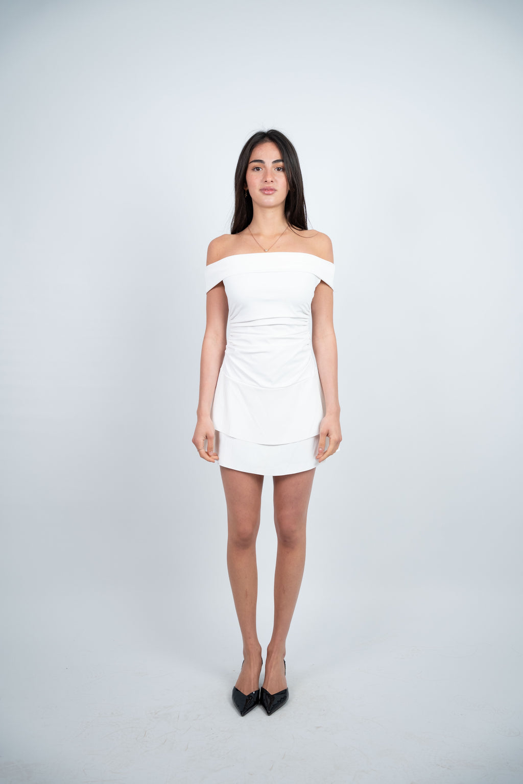 OFF SHOULDER MINI DRESS
