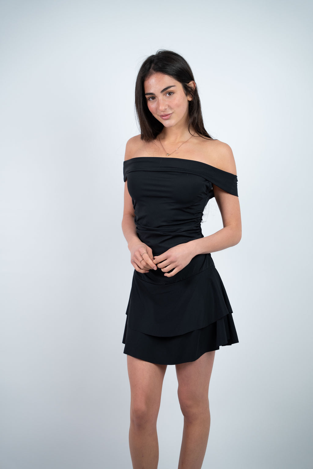 OFF SHOULDER MINI DRESS