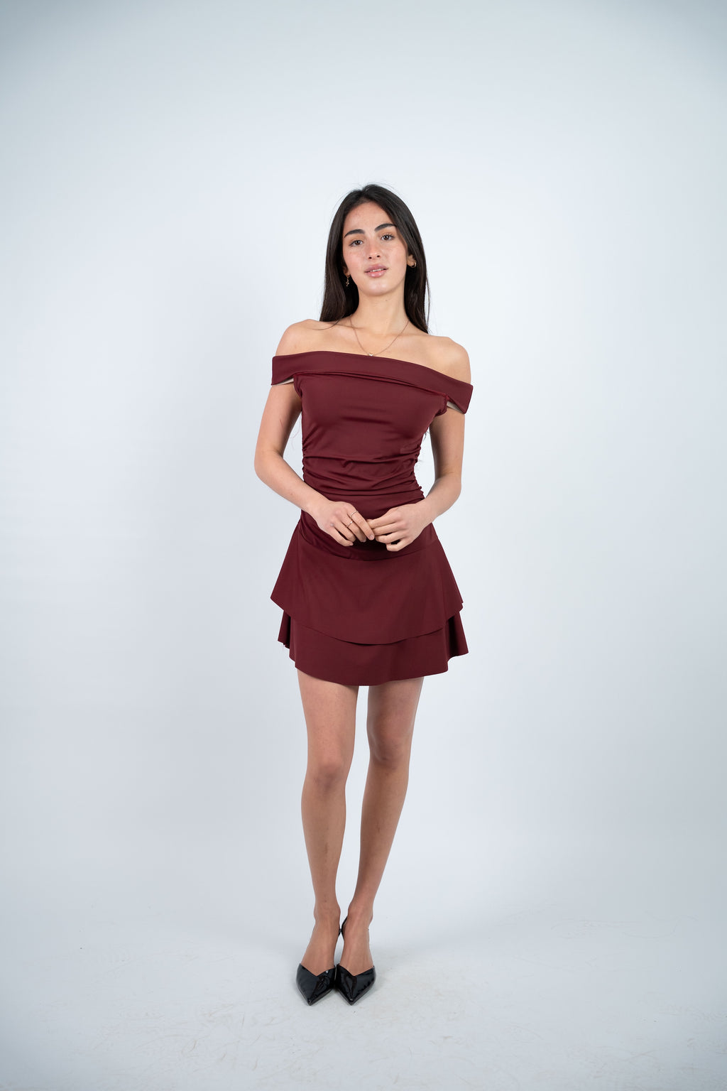 OFF SHOULDER MINI DRESS
