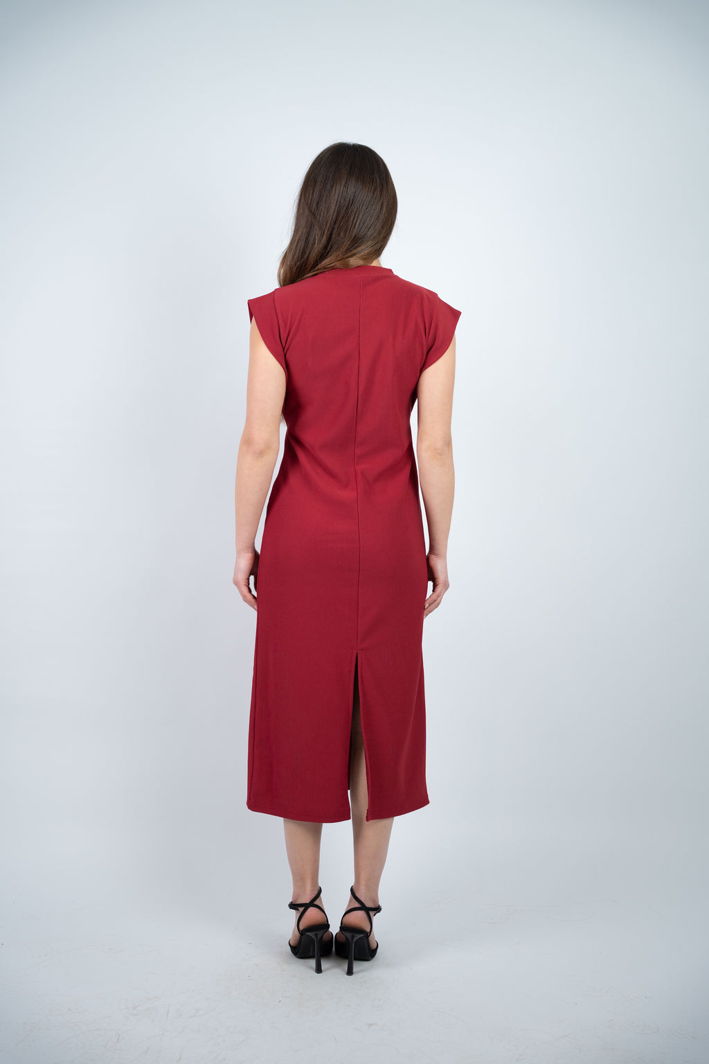 RIBBED MIDI DRESS