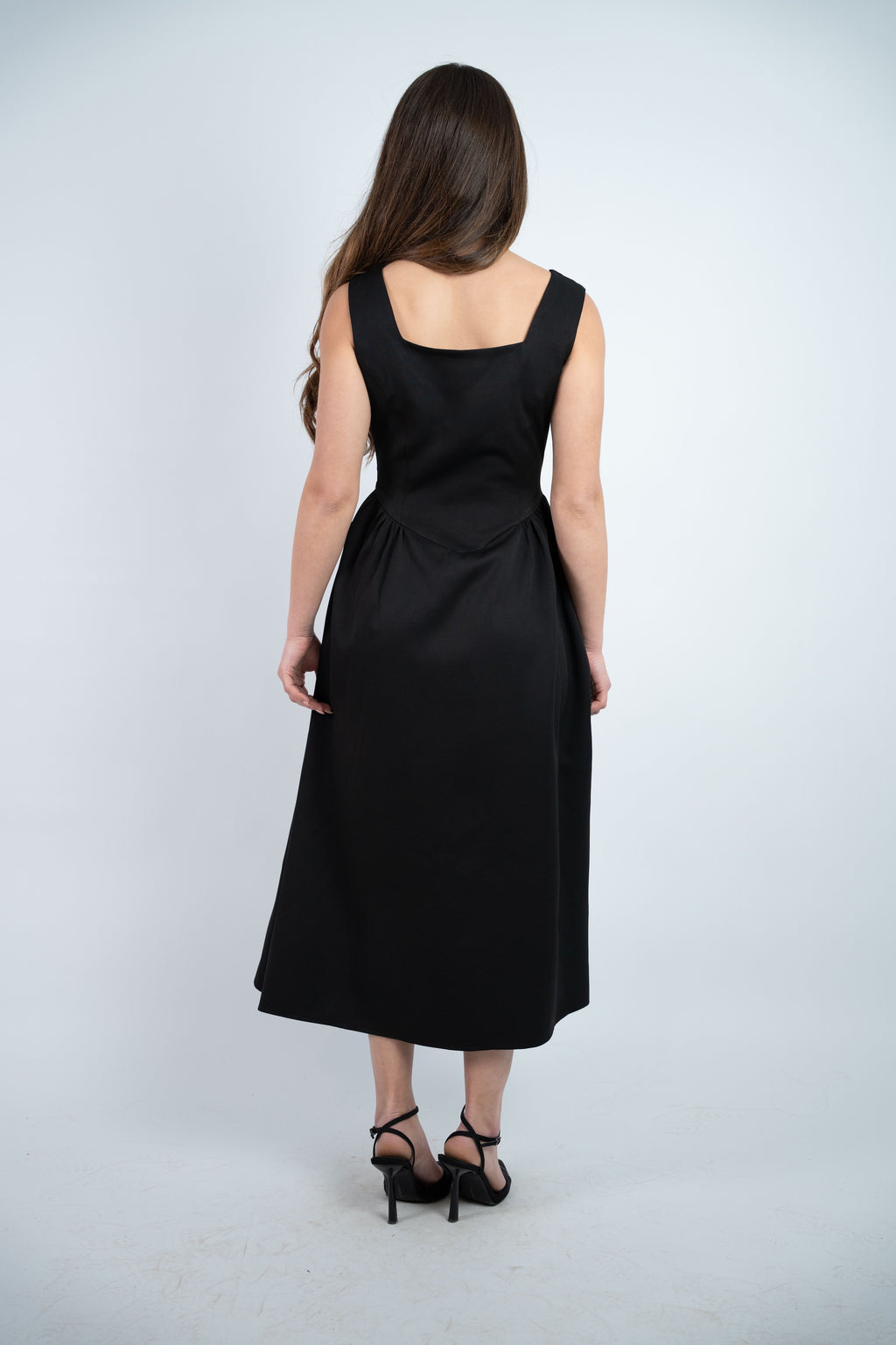 SLEEVELESS MIDI DRESS