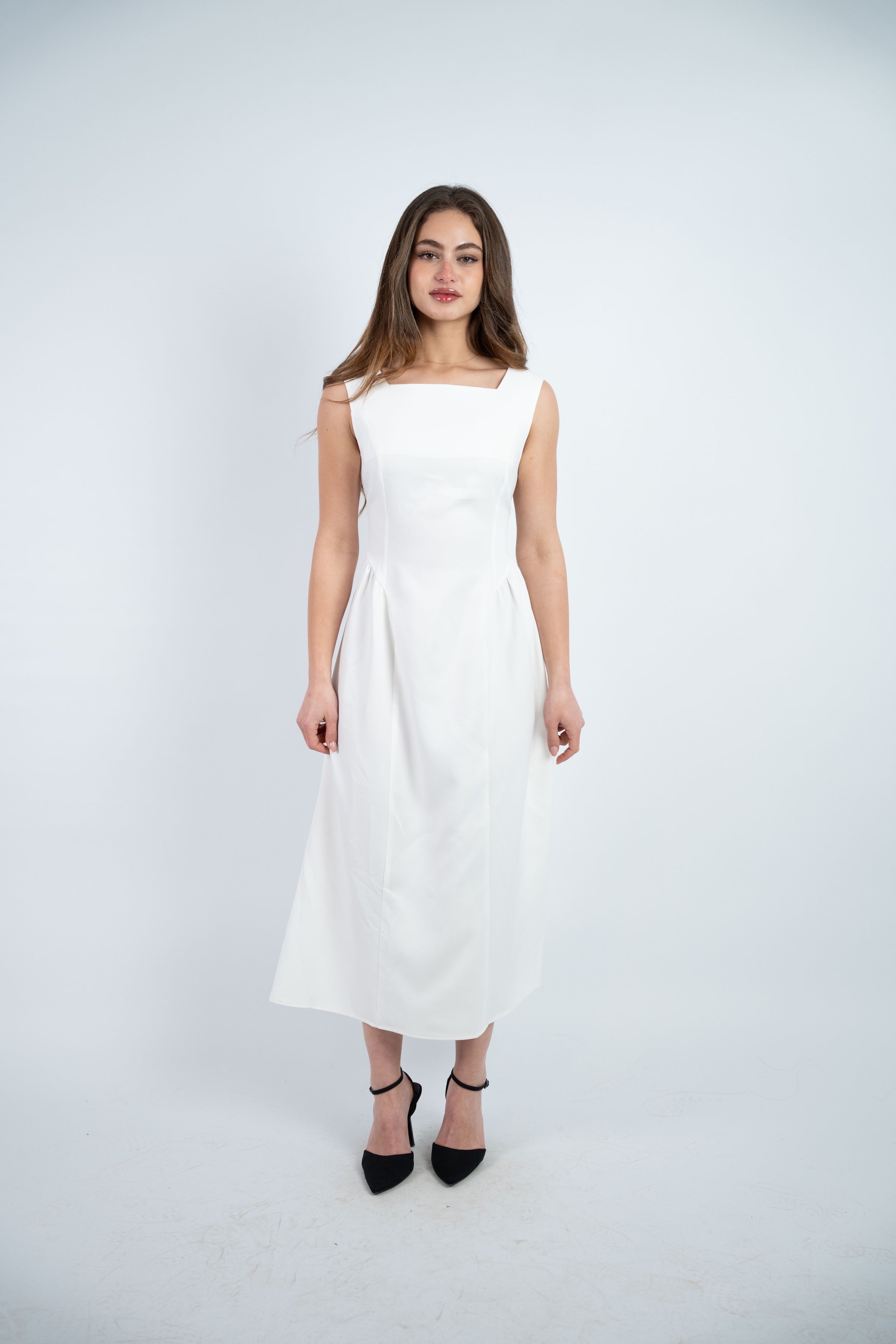 SLEEVELESS MIDI DRESS