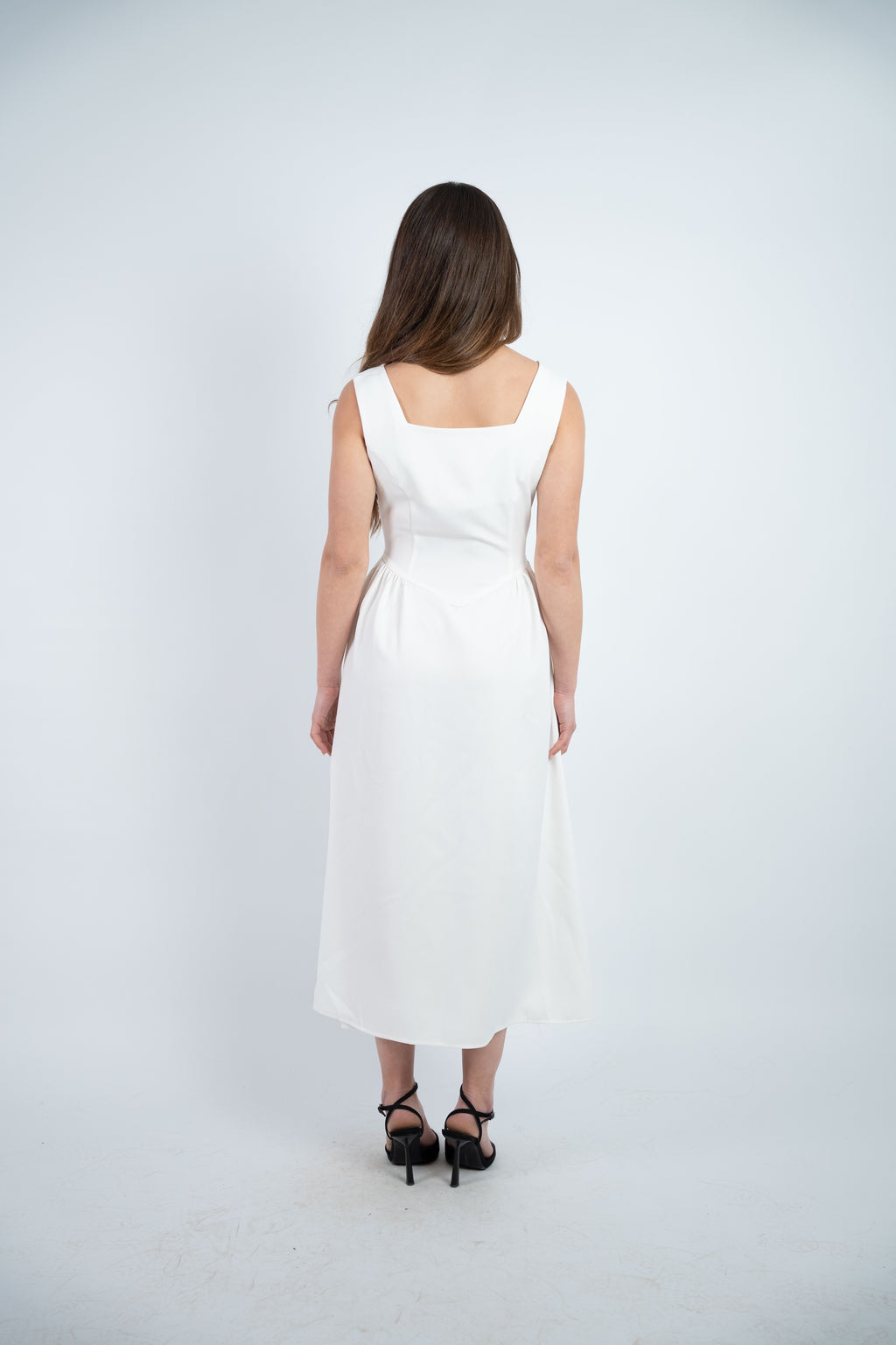 SLEEVELESS MIDI DRESS