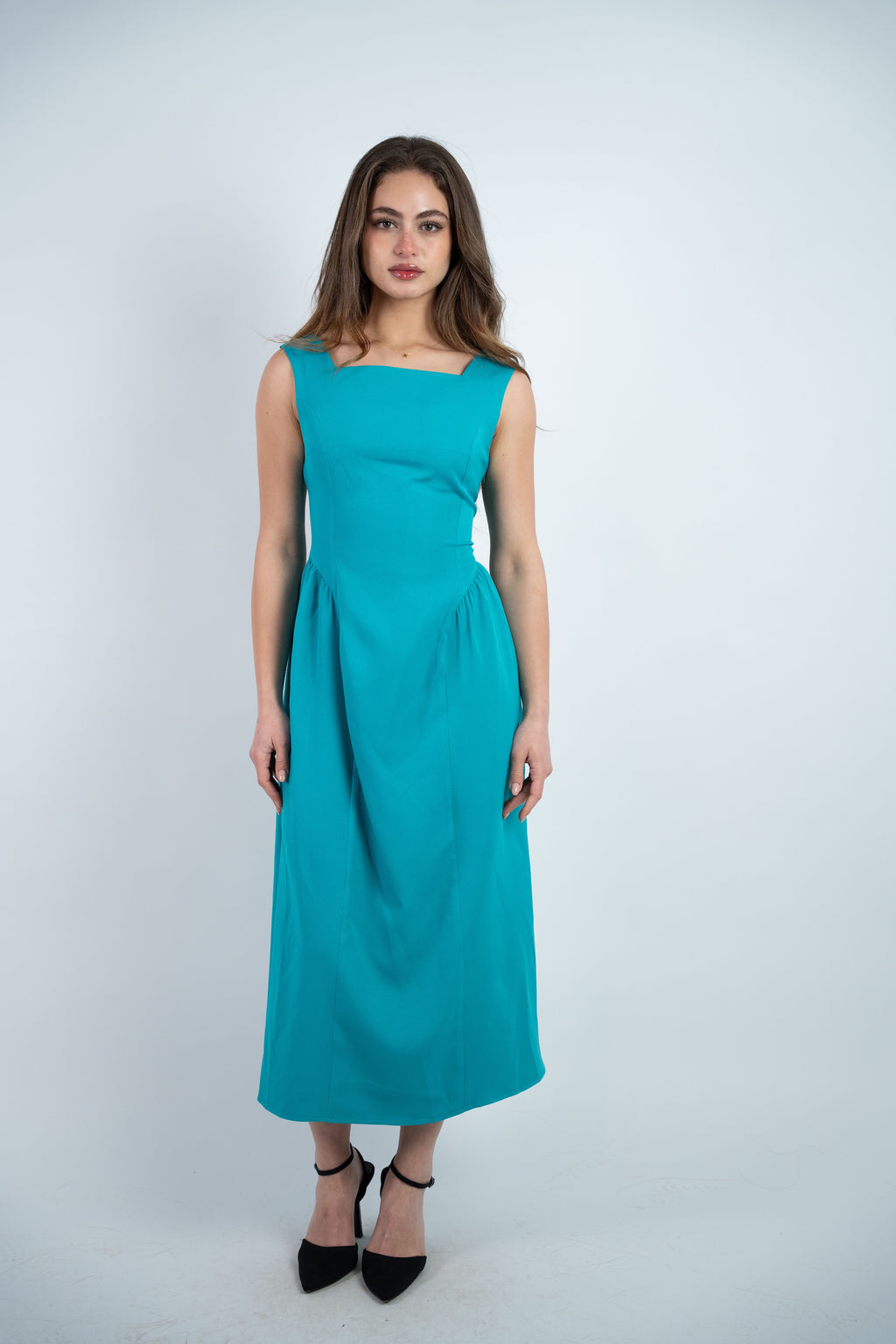 SLEEVELESS MIDI DRESS