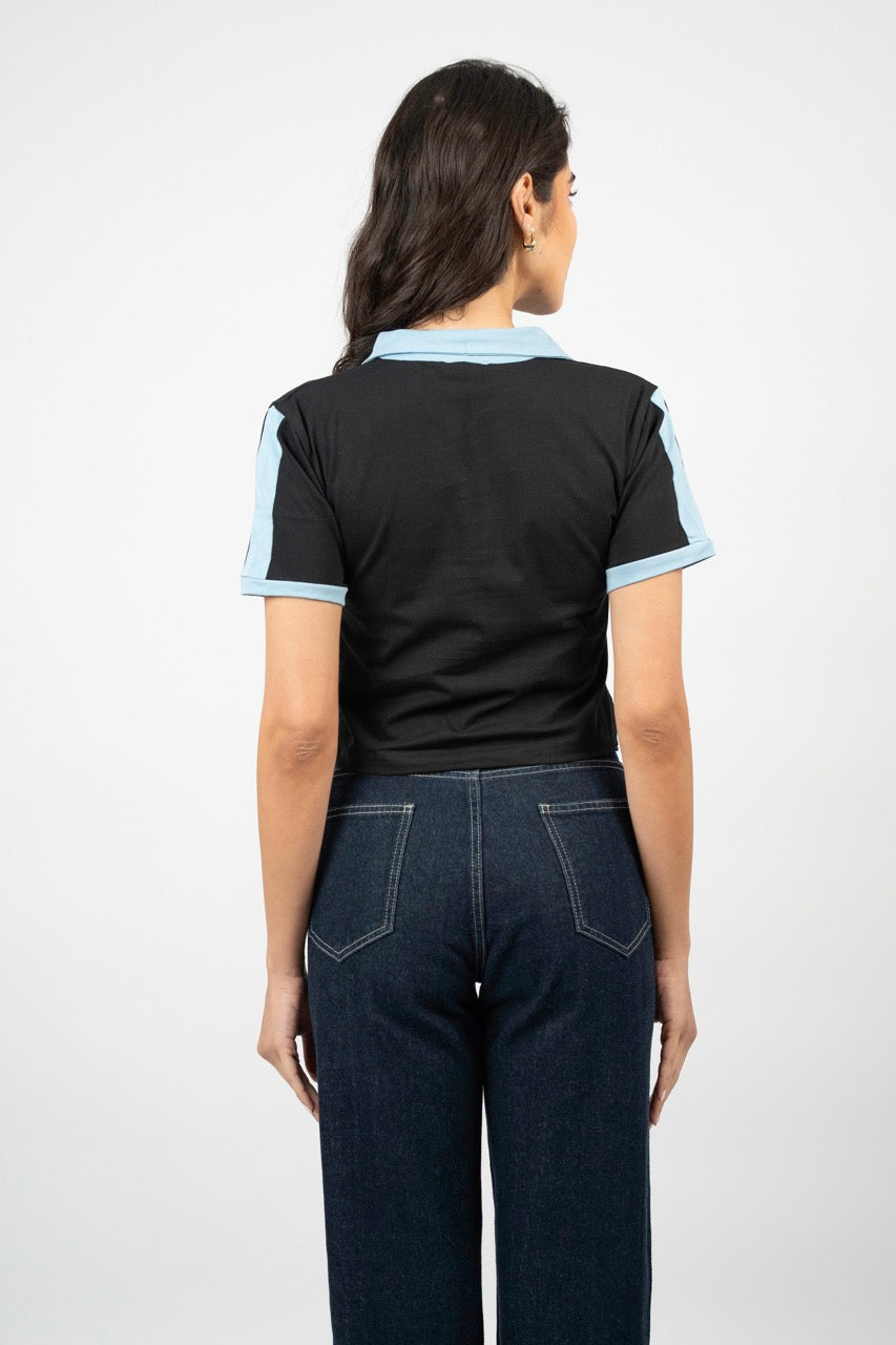 LOS ANGELES COLLAR CROP TEE