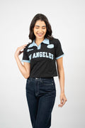 LOS ANGELES COLLAR CROP TEE