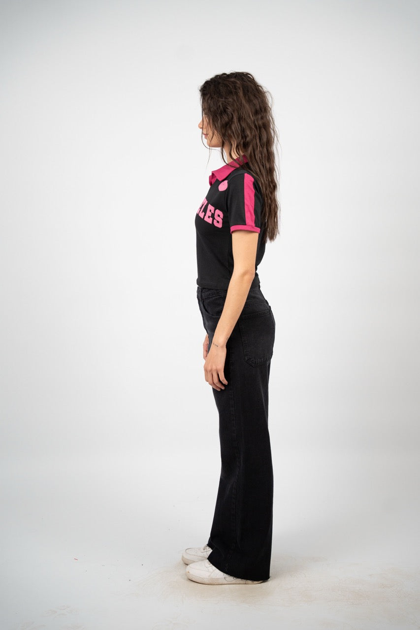 LOS ANGELES COLLAR CROP TEE