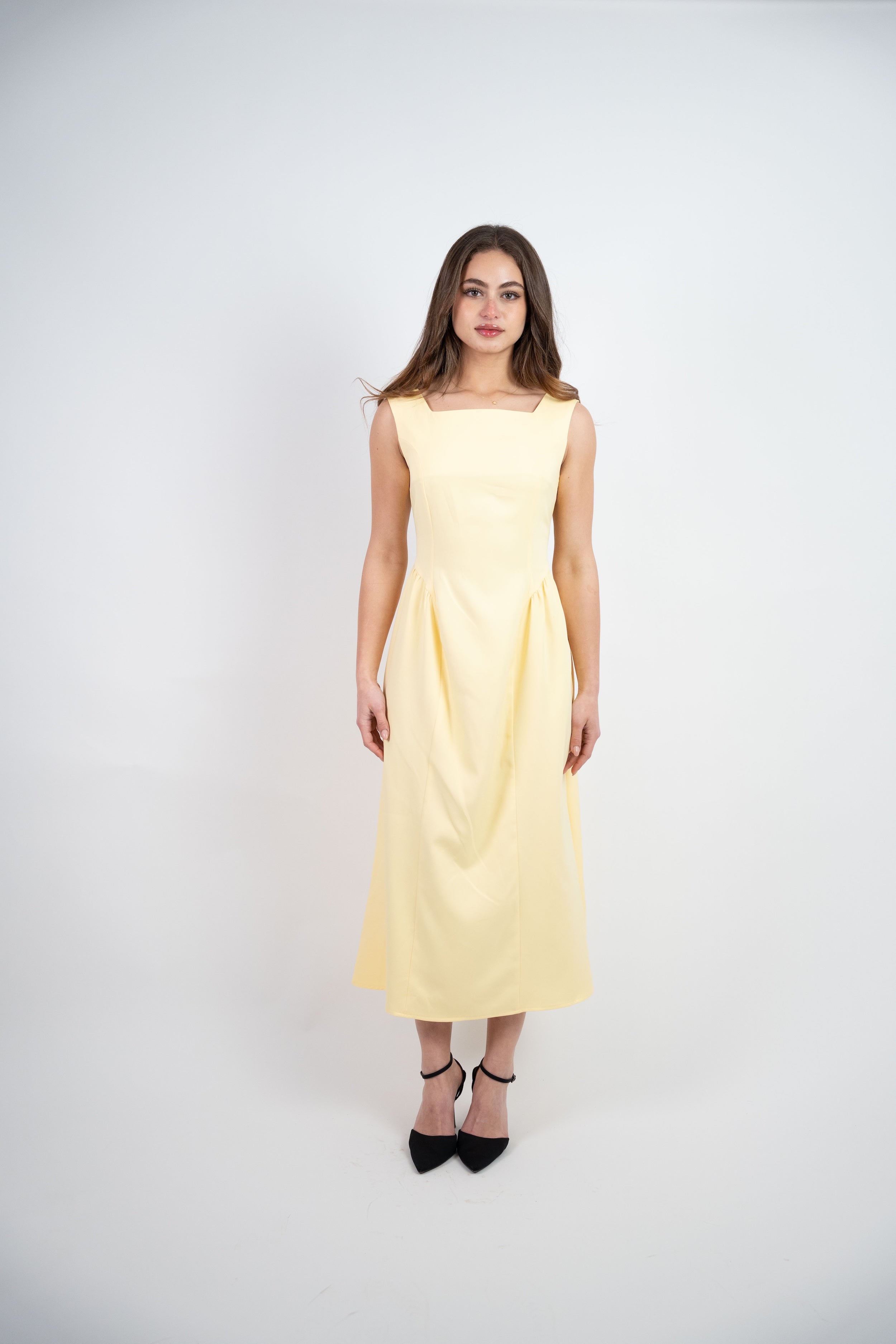 SLEEVELESS MIDI DRESS