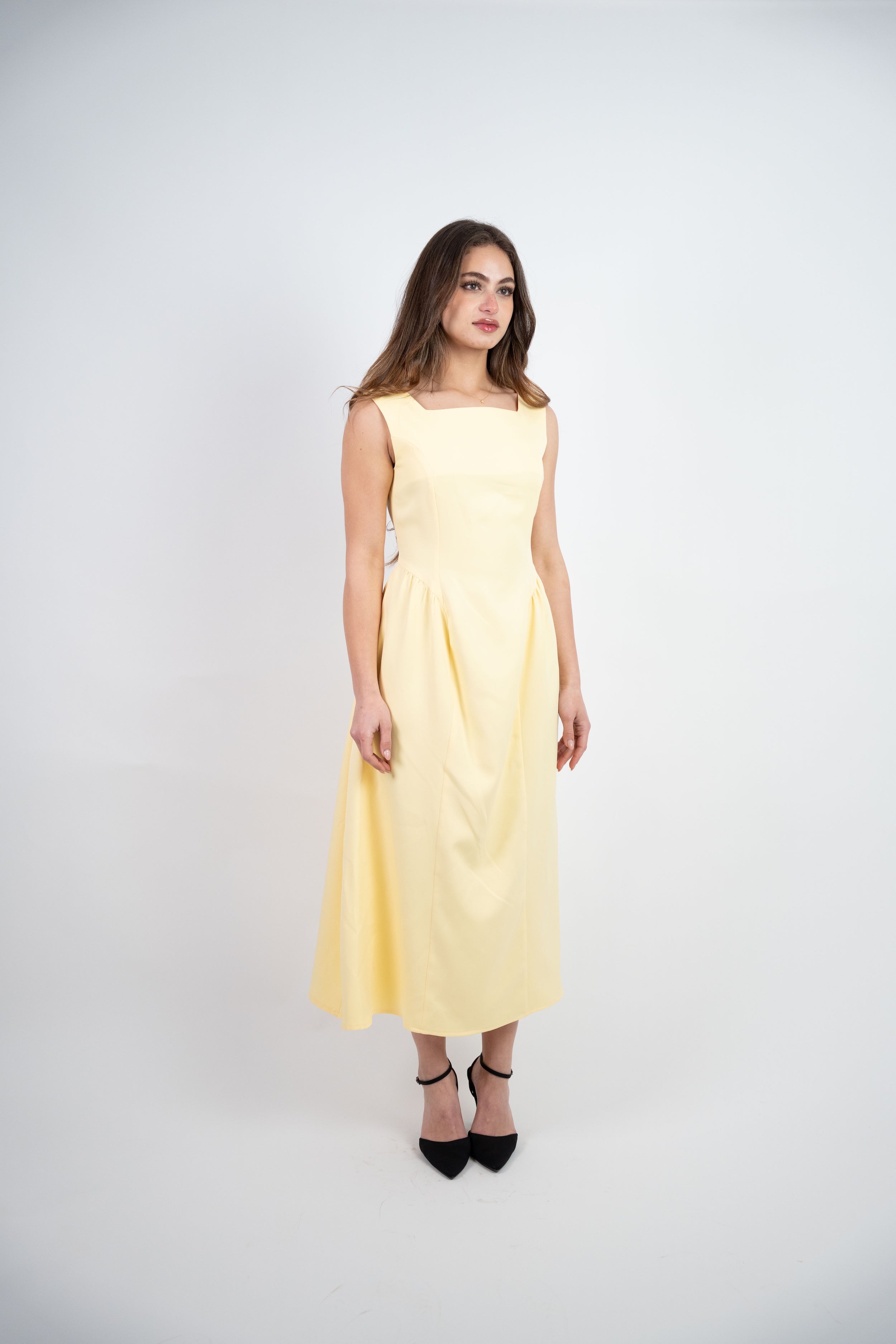 SLEEVELESS MIDI DRESS