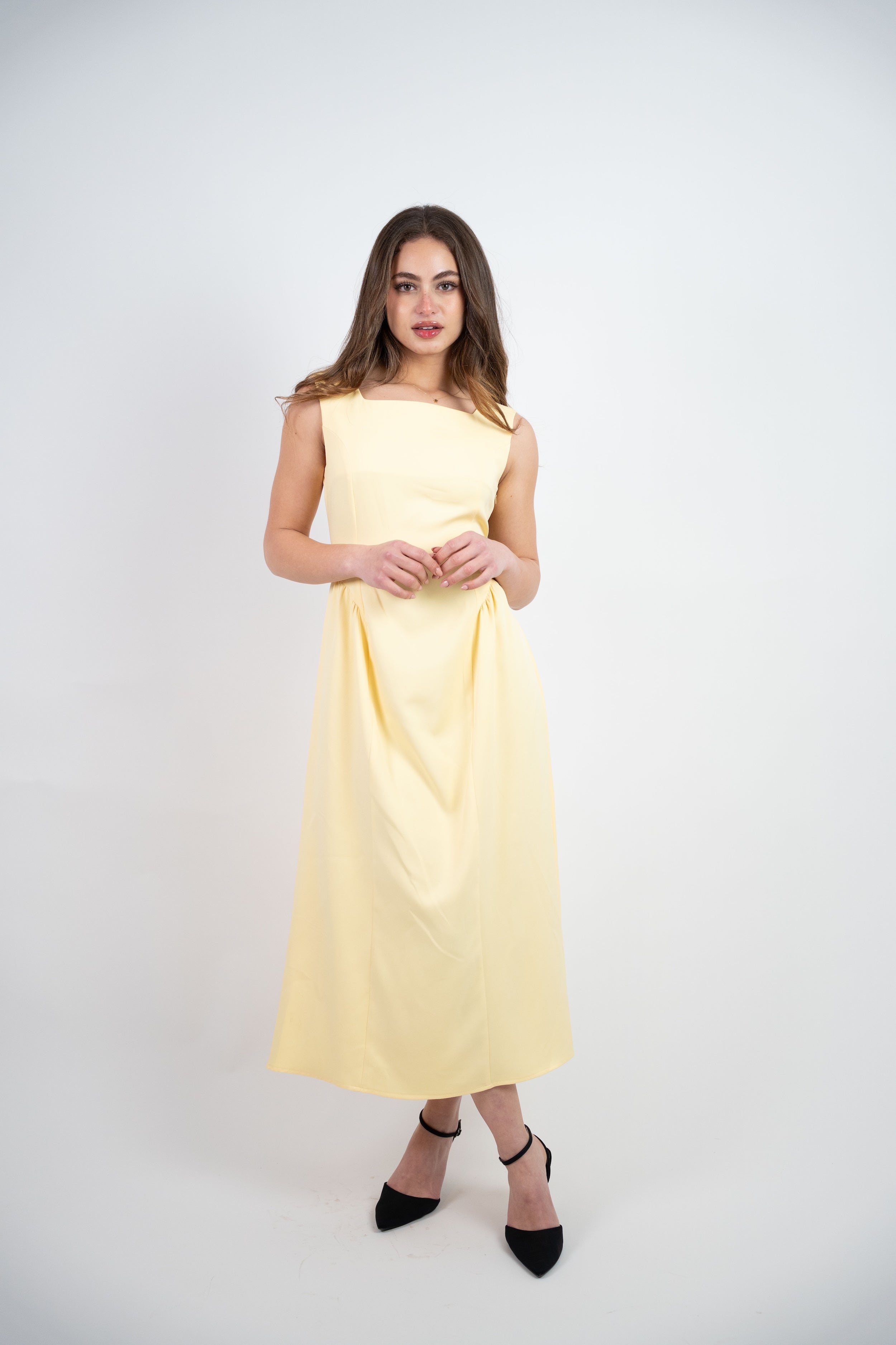 SLEEVELESS MIDI DRESS
