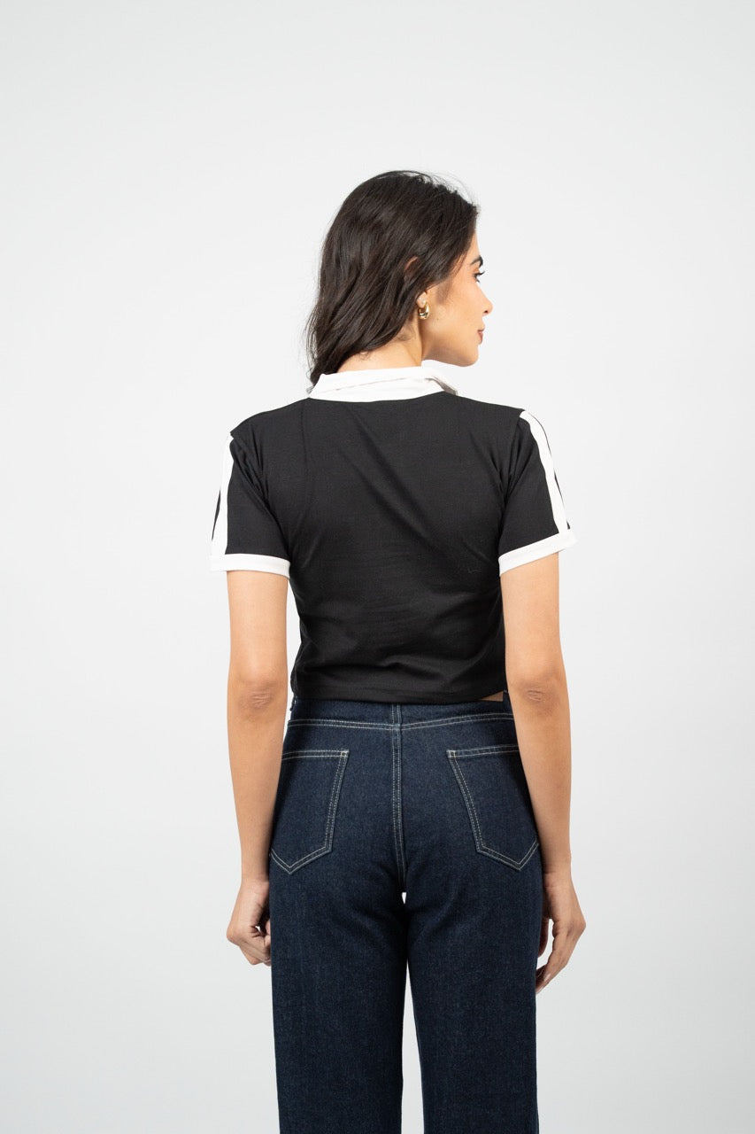 LOS ANGELES COLLAR CROP TEE