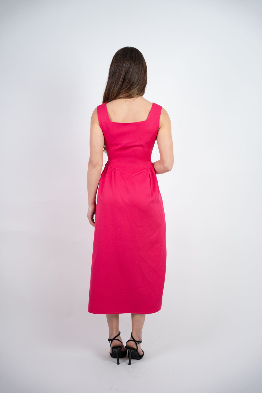 SLEEVELESS MIDI DRESS