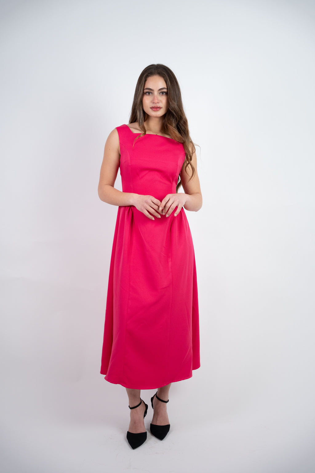 SLEEVELESS MIDI DRESS