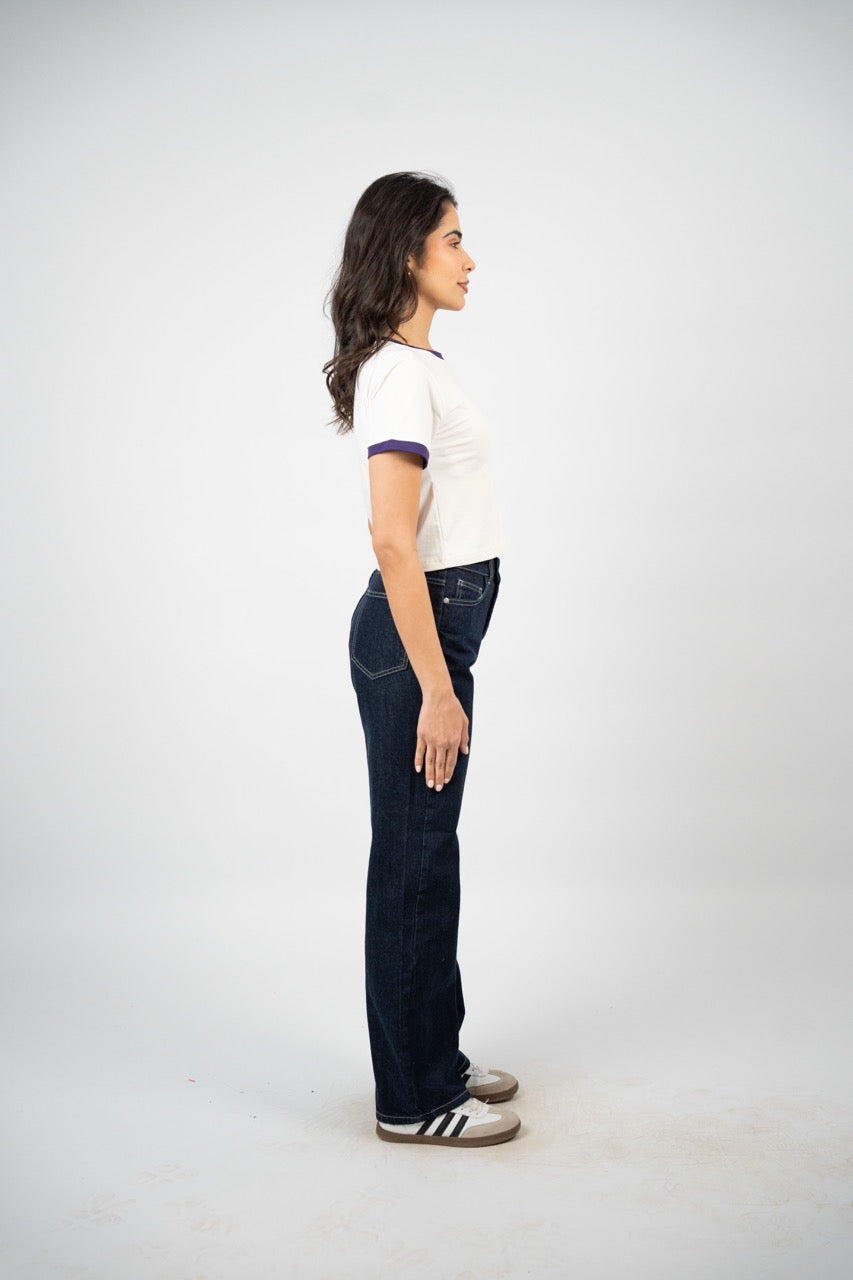 SUNSHINE RINGER CROP TEE