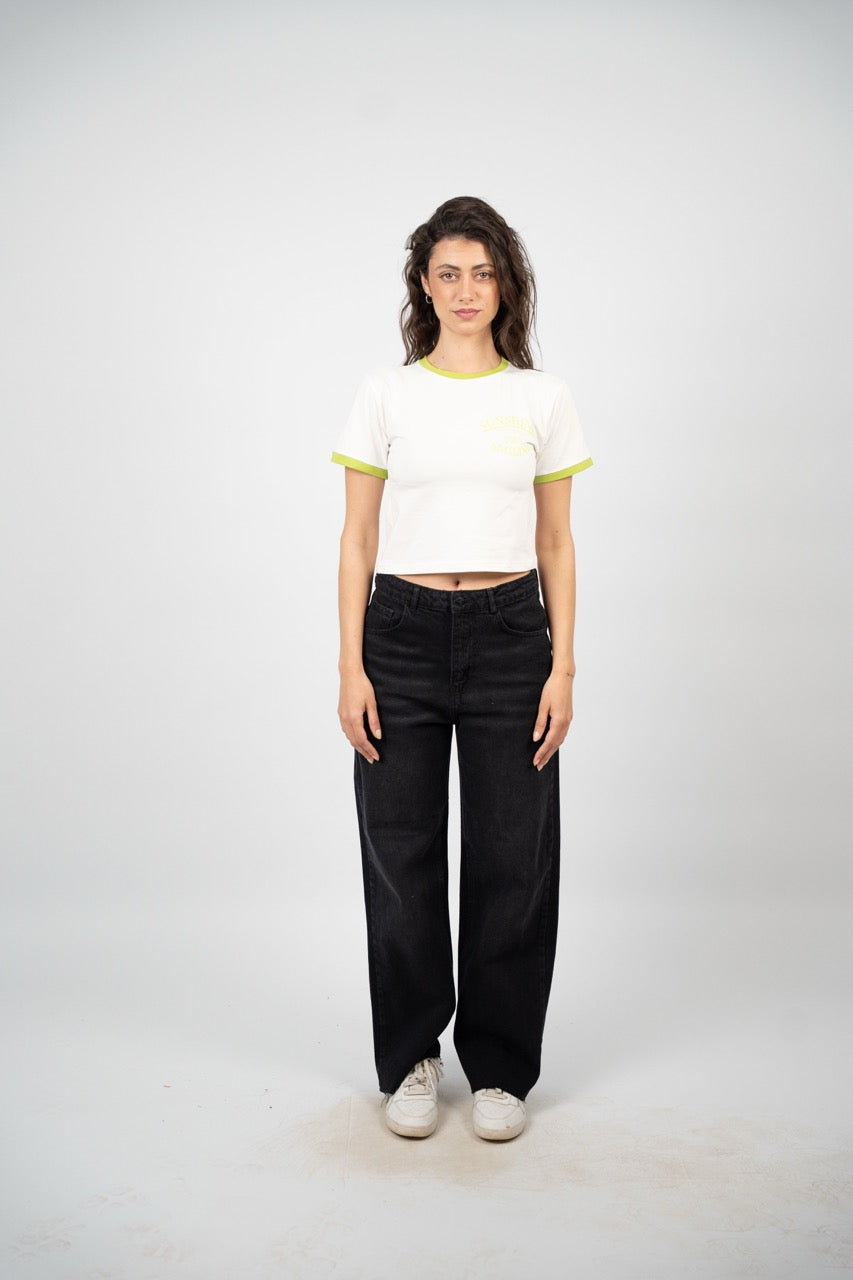 SUNSHINE RINGER CROP TEE