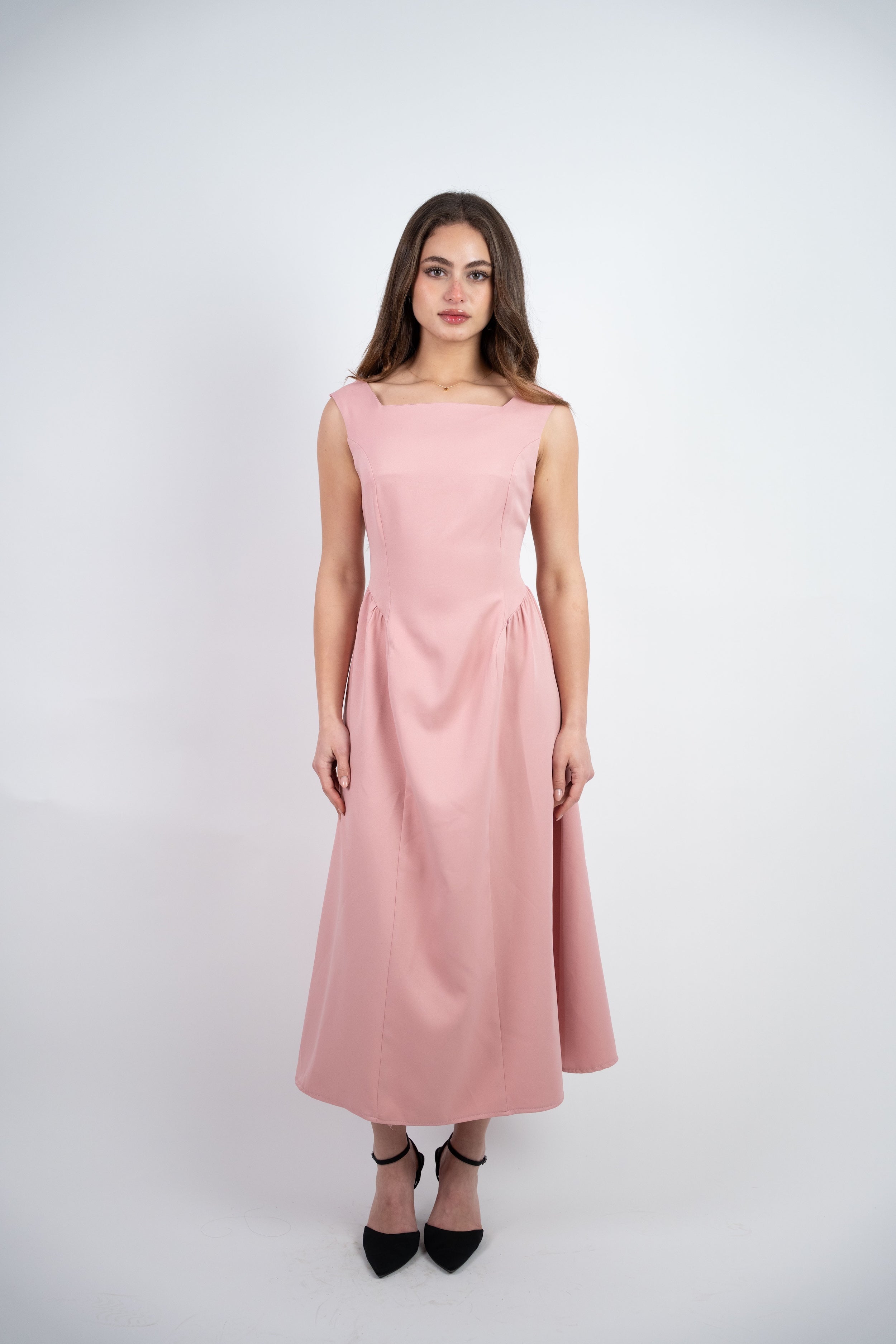 SLEEVELESS MIDI DRESS