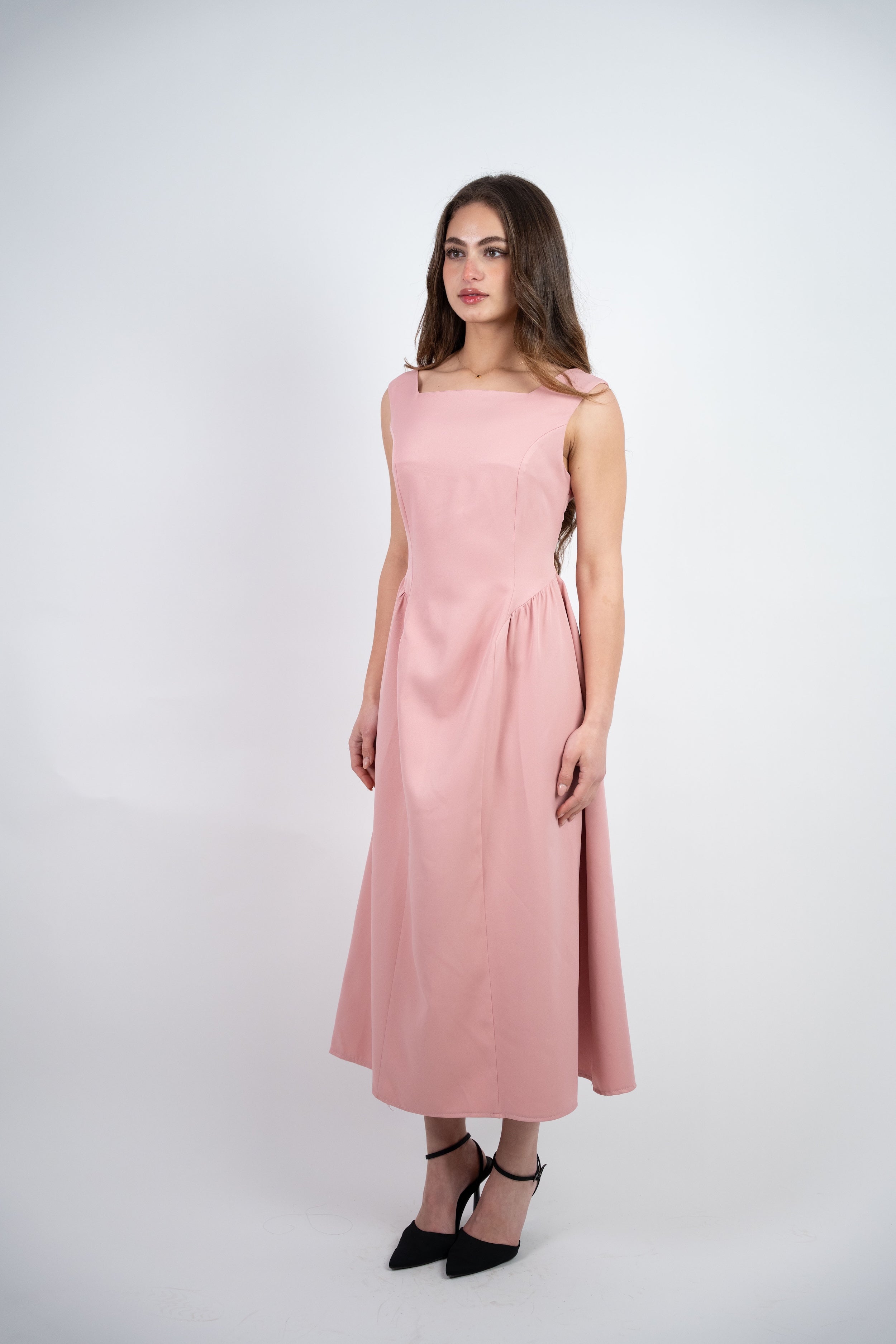 SLEEVELESS MIDI DRESS