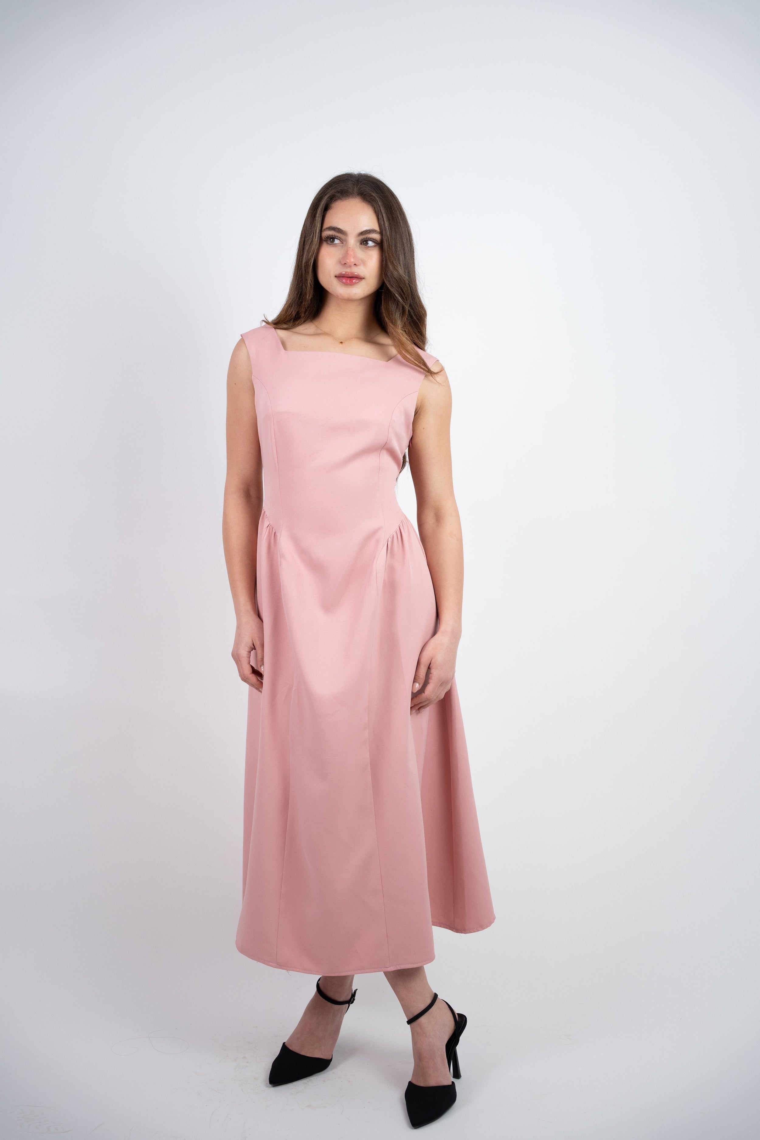 SLEEVELESS MIDI DRESS