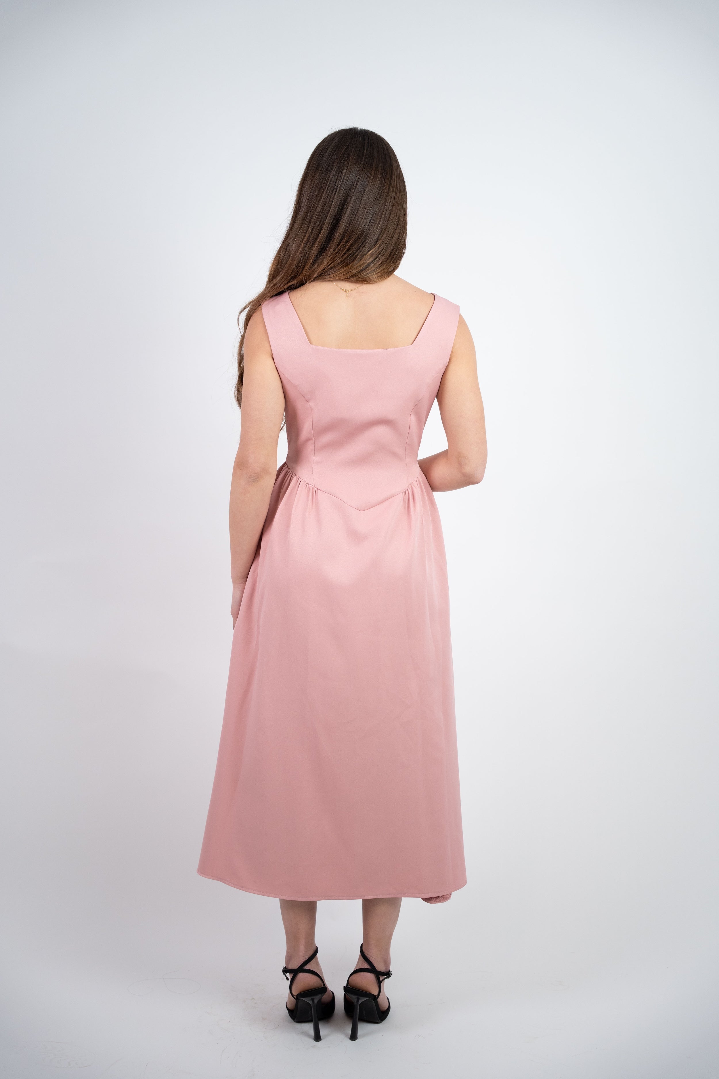 SLEEVELESS MIDI DRESS