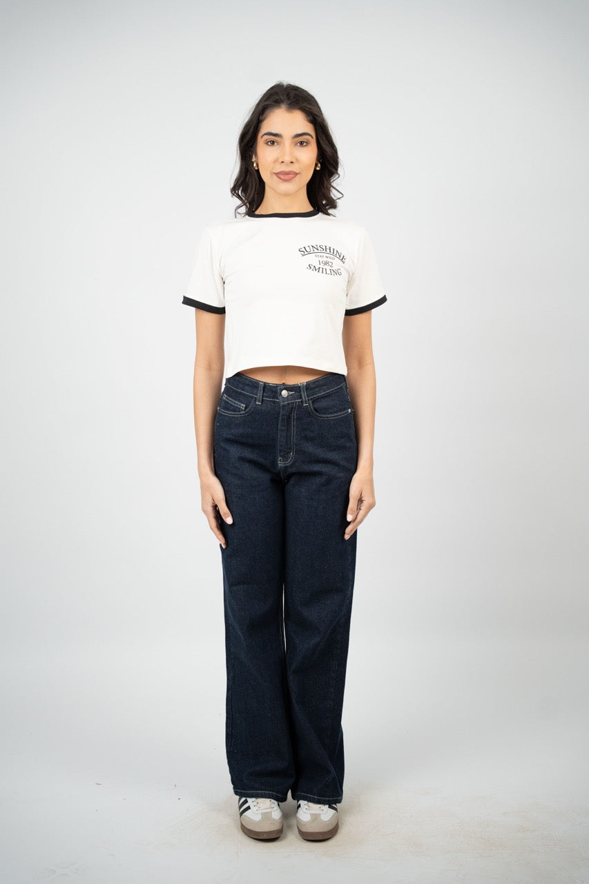 SUNSHINE RINGER CROP TEE