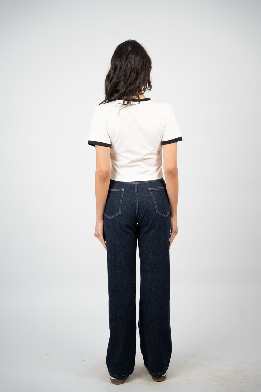 SUNSHINE RINGER CROP TEE