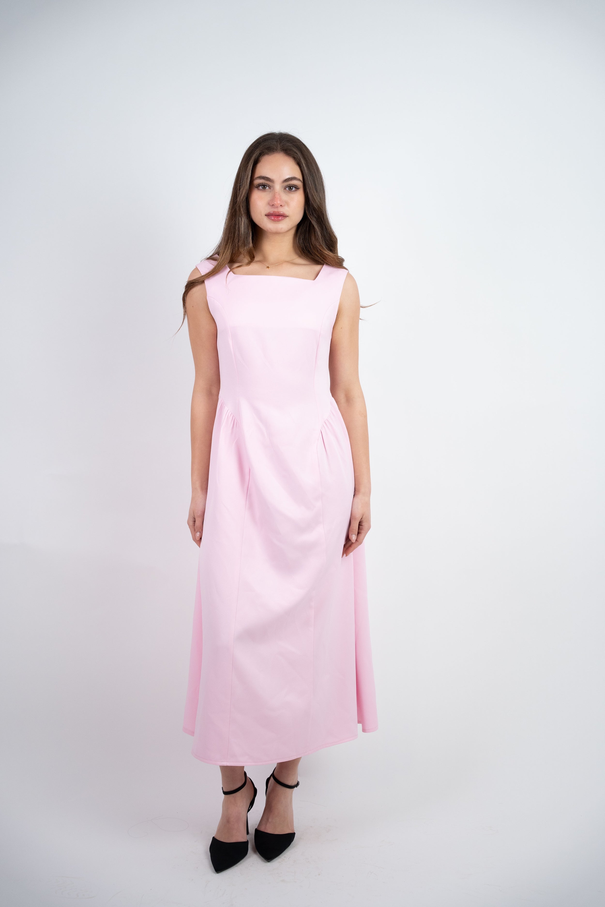 SLEEVELESS MIDI DRESS