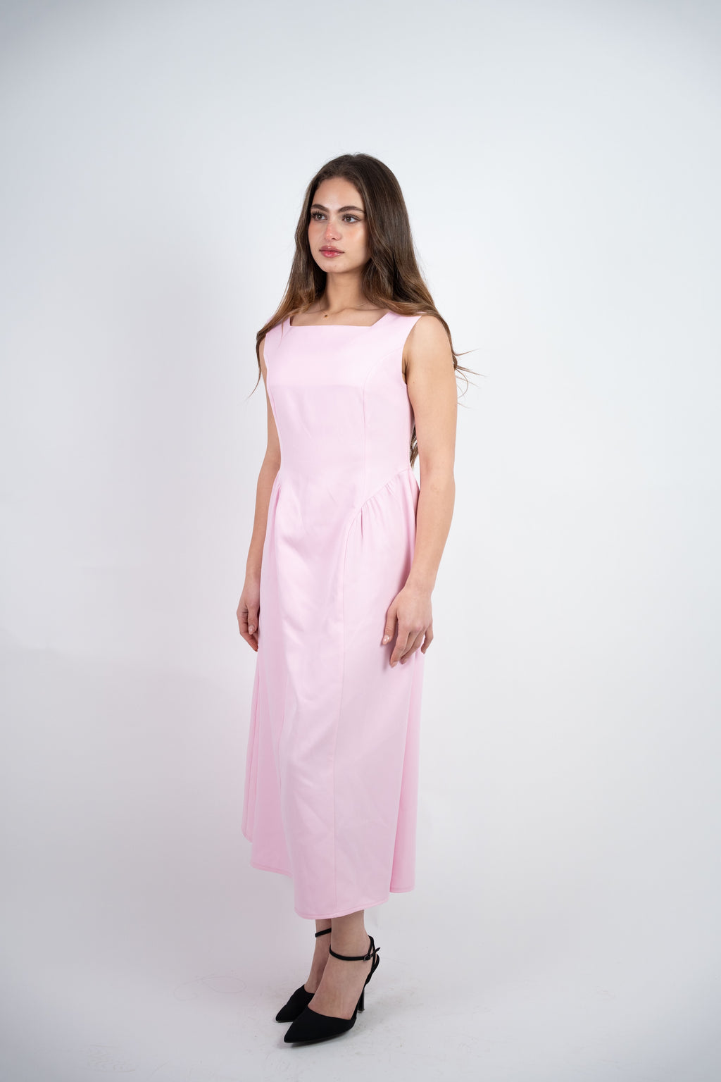 SLEEVELESS MIDI DRESS