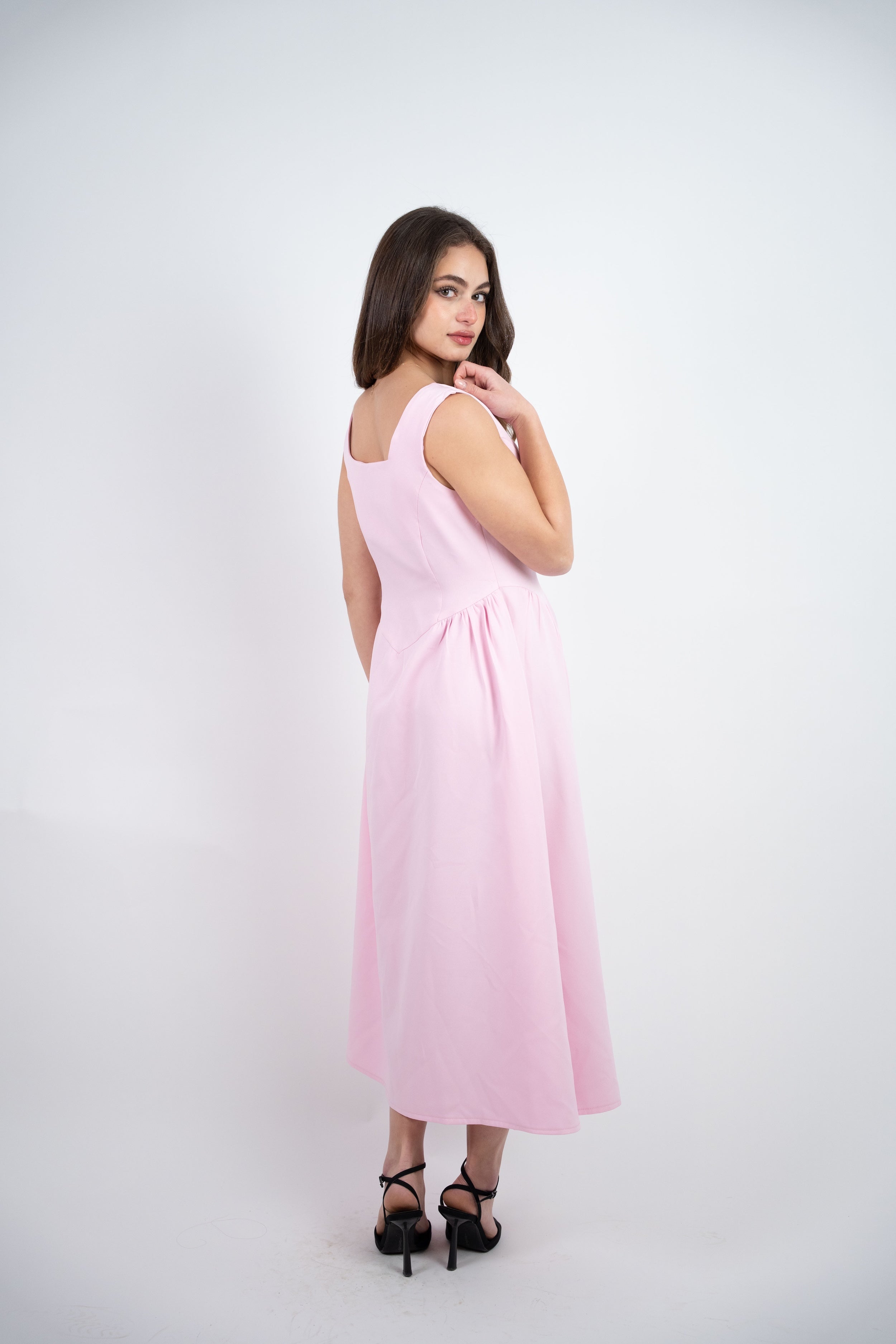 SLEEVELESS MIDI DRESS