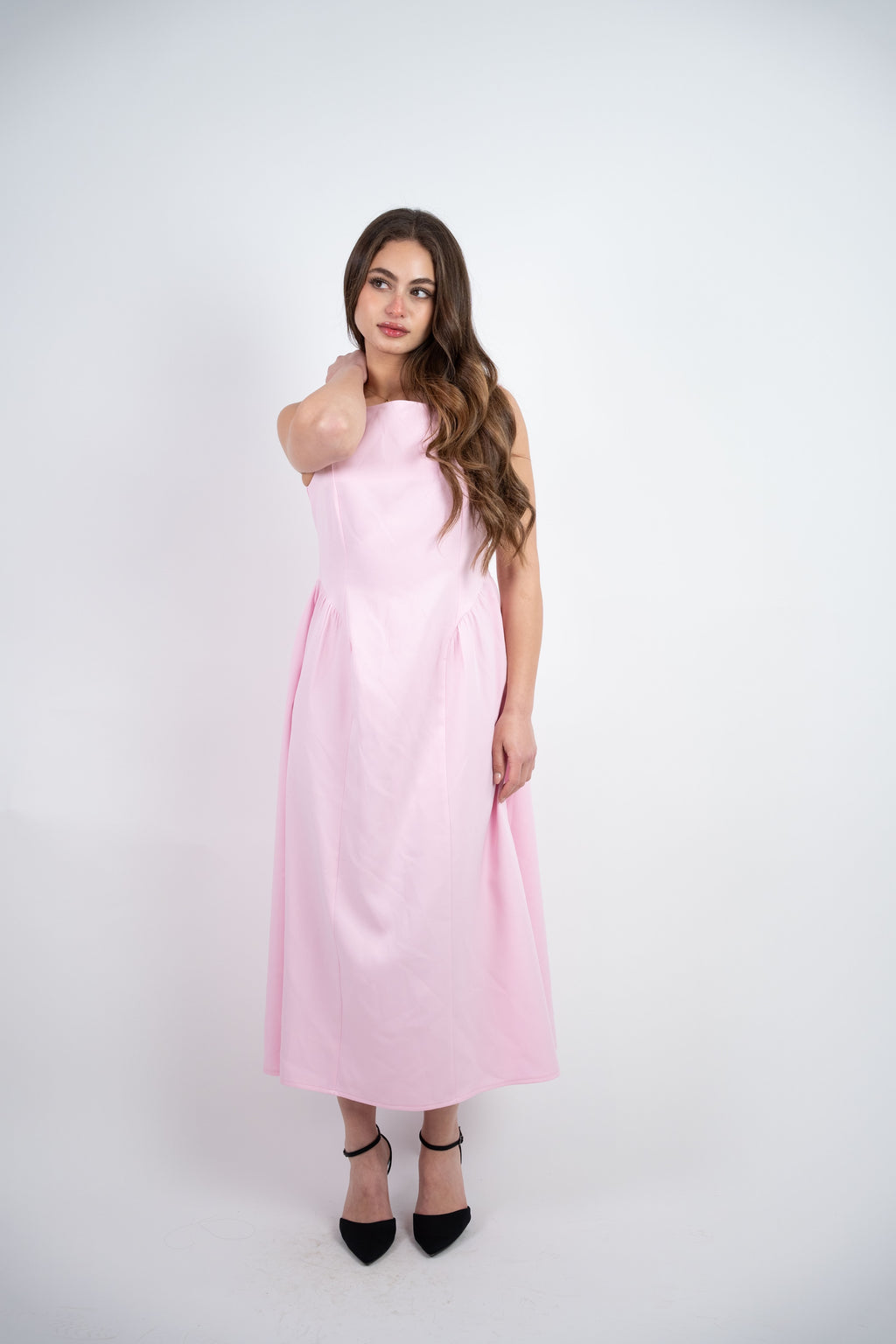 SLEEVELESS MIDI DRESS